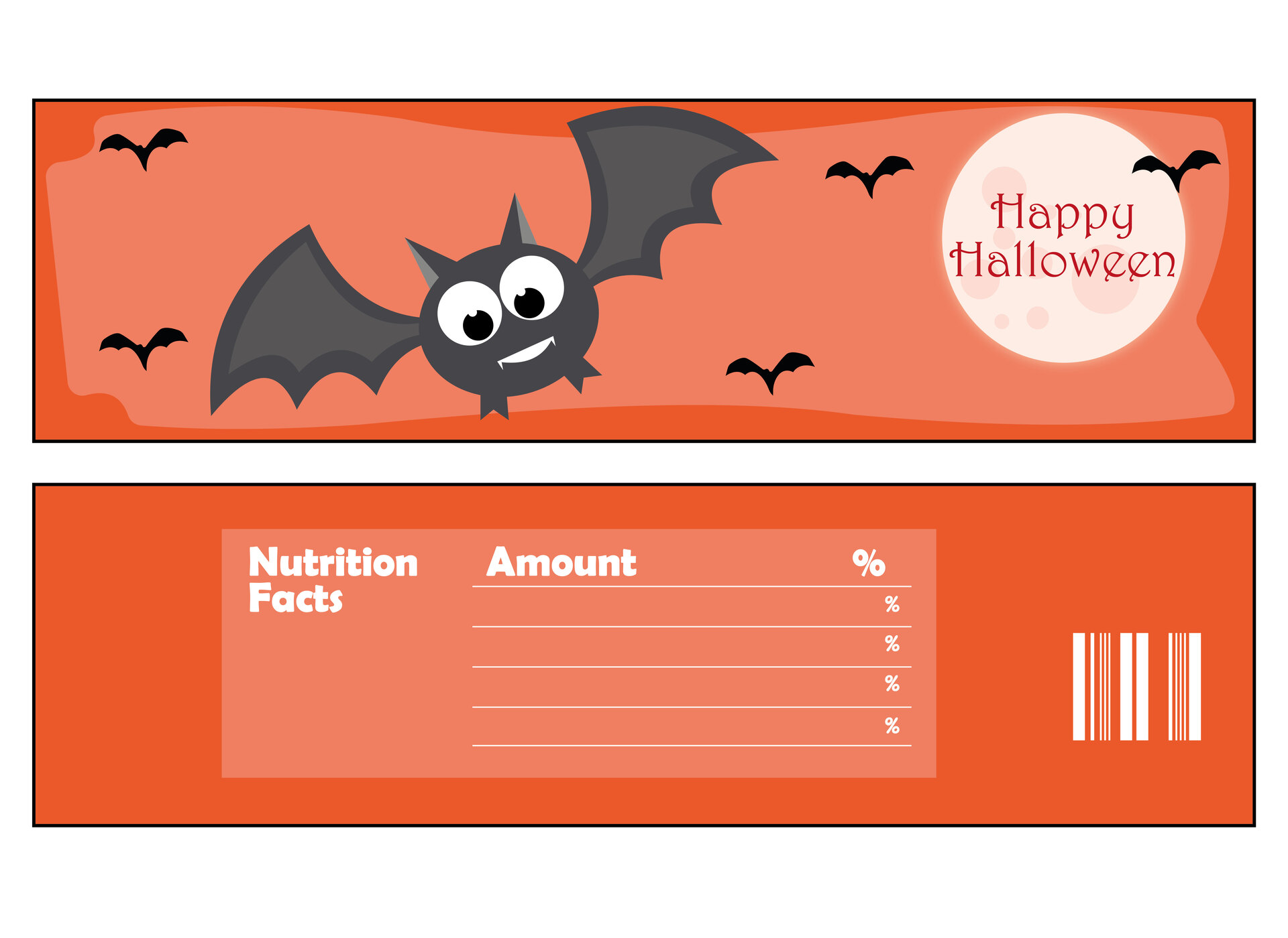 Printable Hershey Bar Labels for Halloween