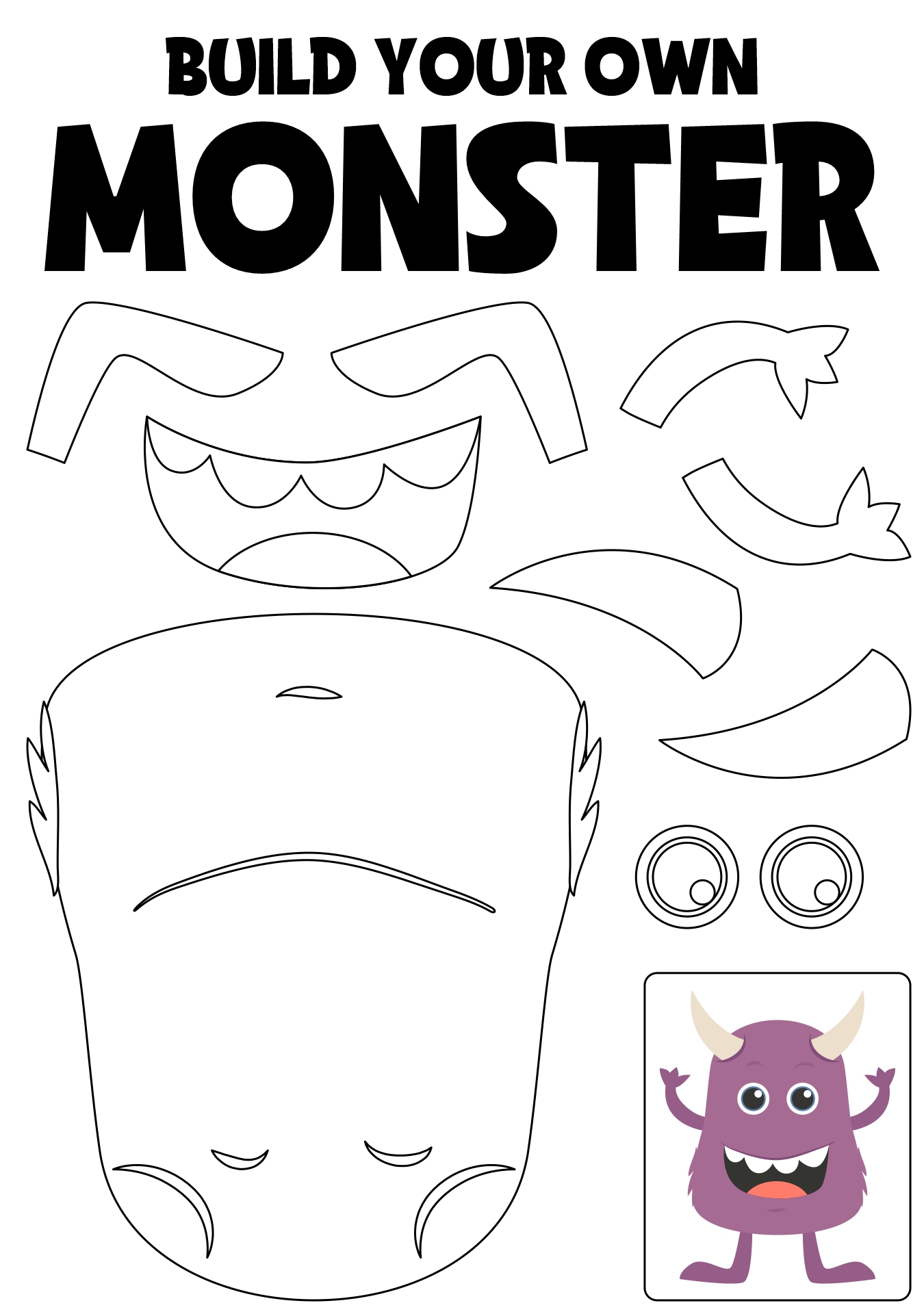 Printable Monster Craft Projects