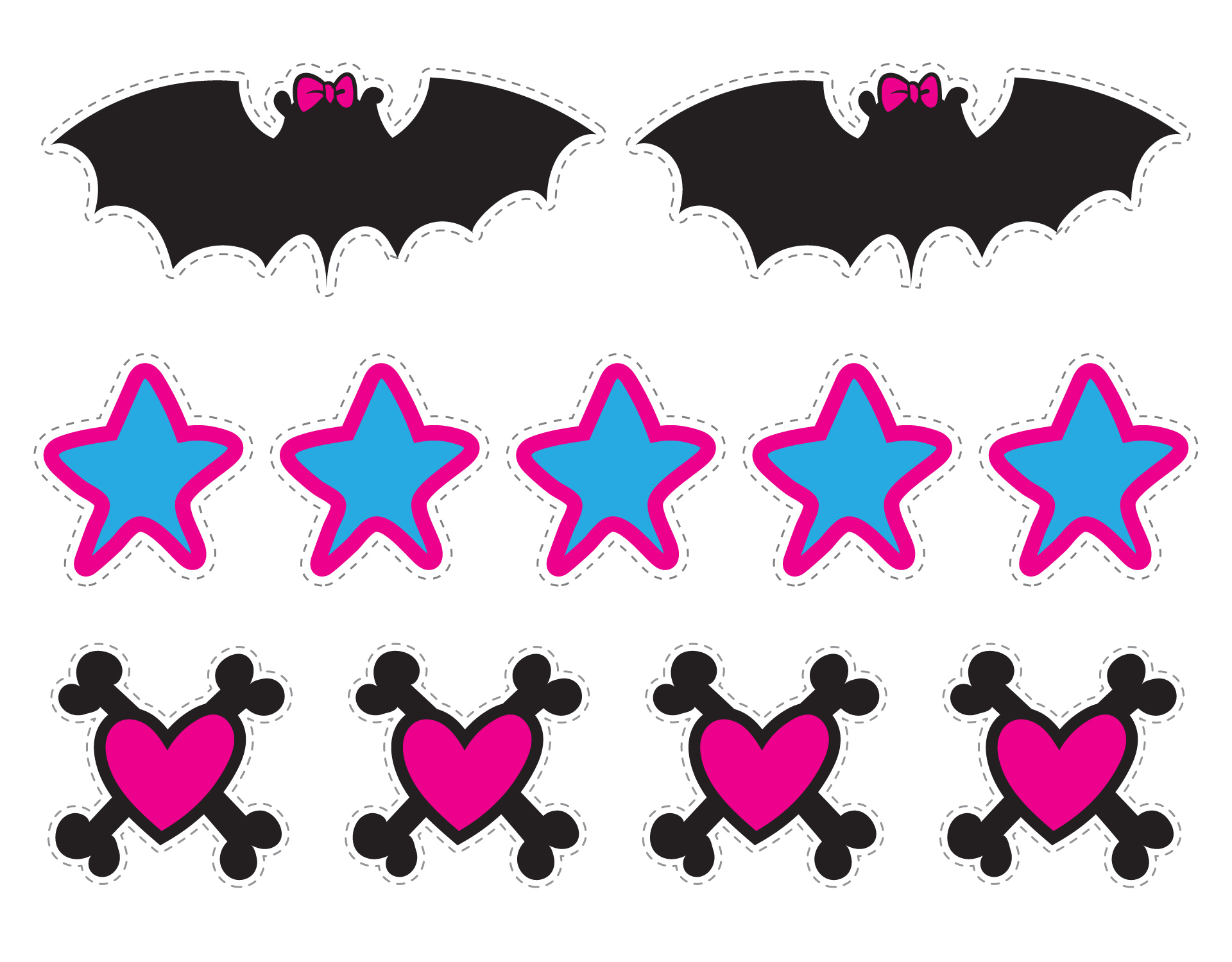 Printable Monster High Cake Toppers