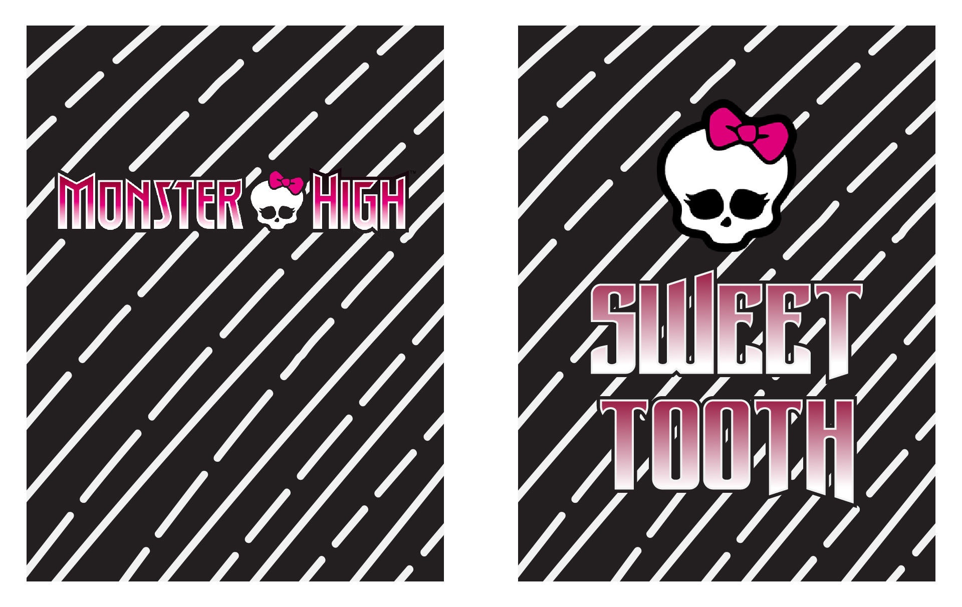 Printable Toppers for Monster High Theme Party