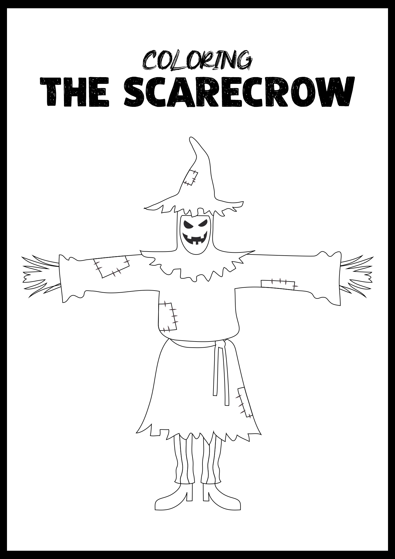 Scarecrow Halloween Activity Sheets