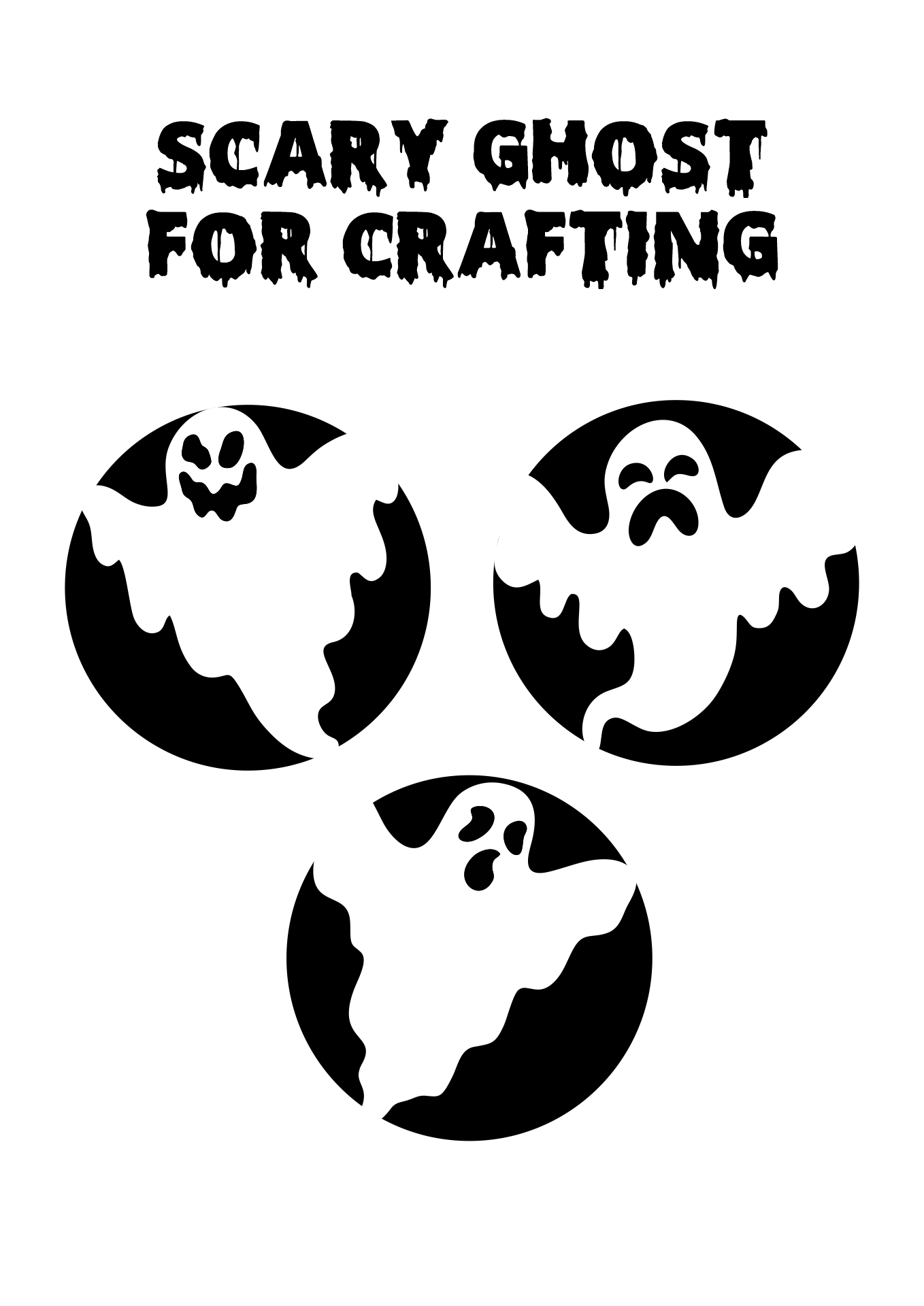 Scary Ghost Patterns for Crafting