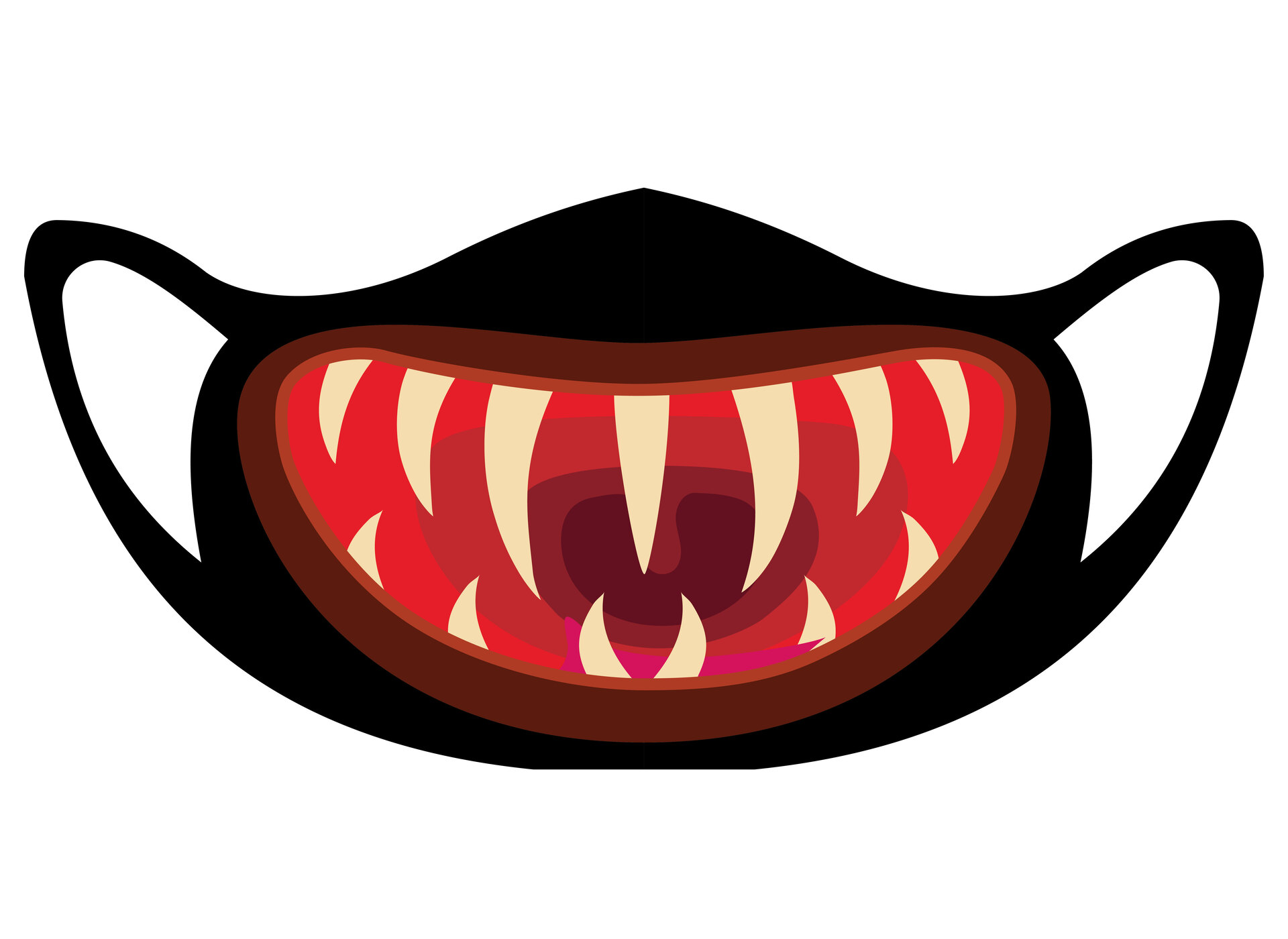 Scary Monster Mouths Printable Masks