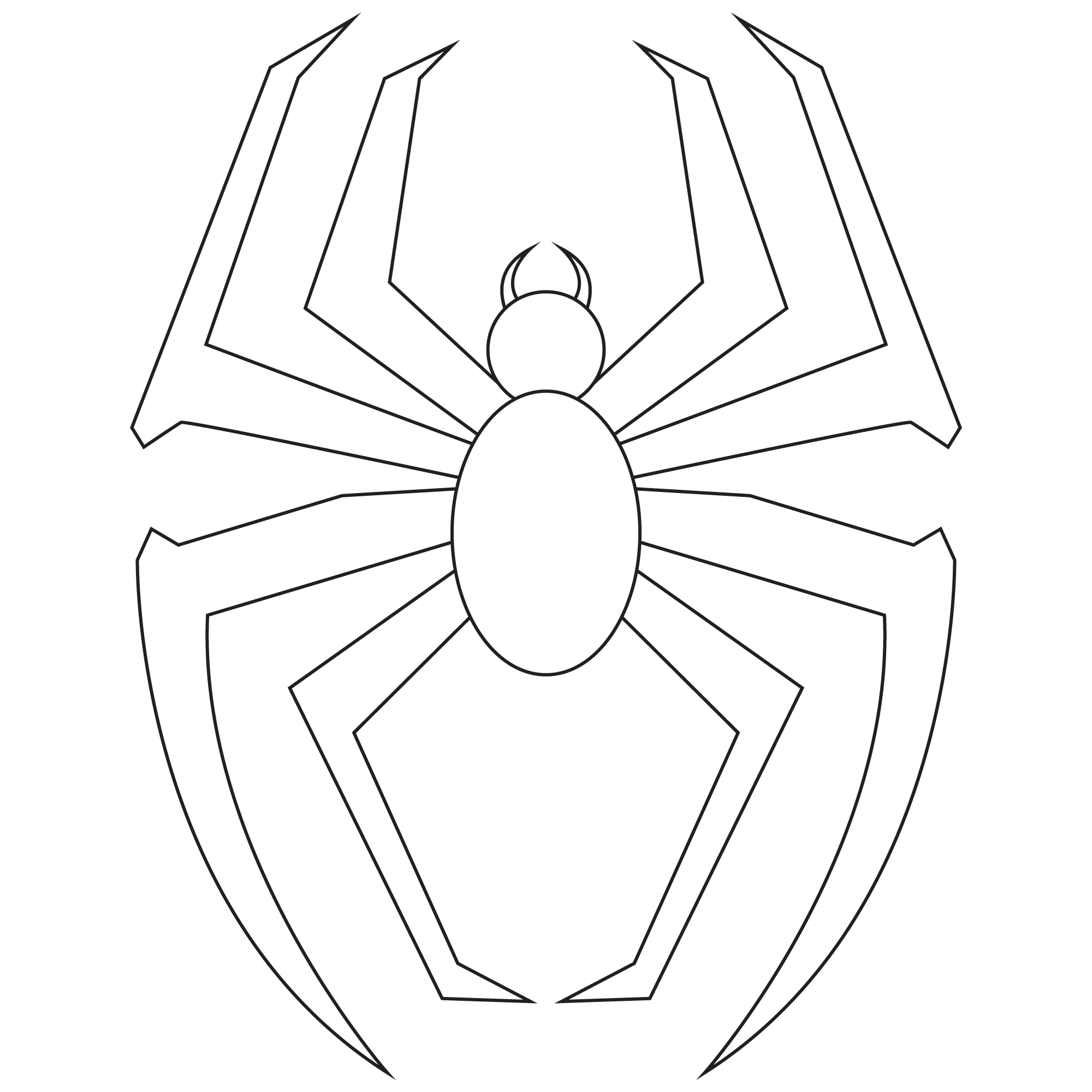 Spider-Man Symbol Stencil Printable