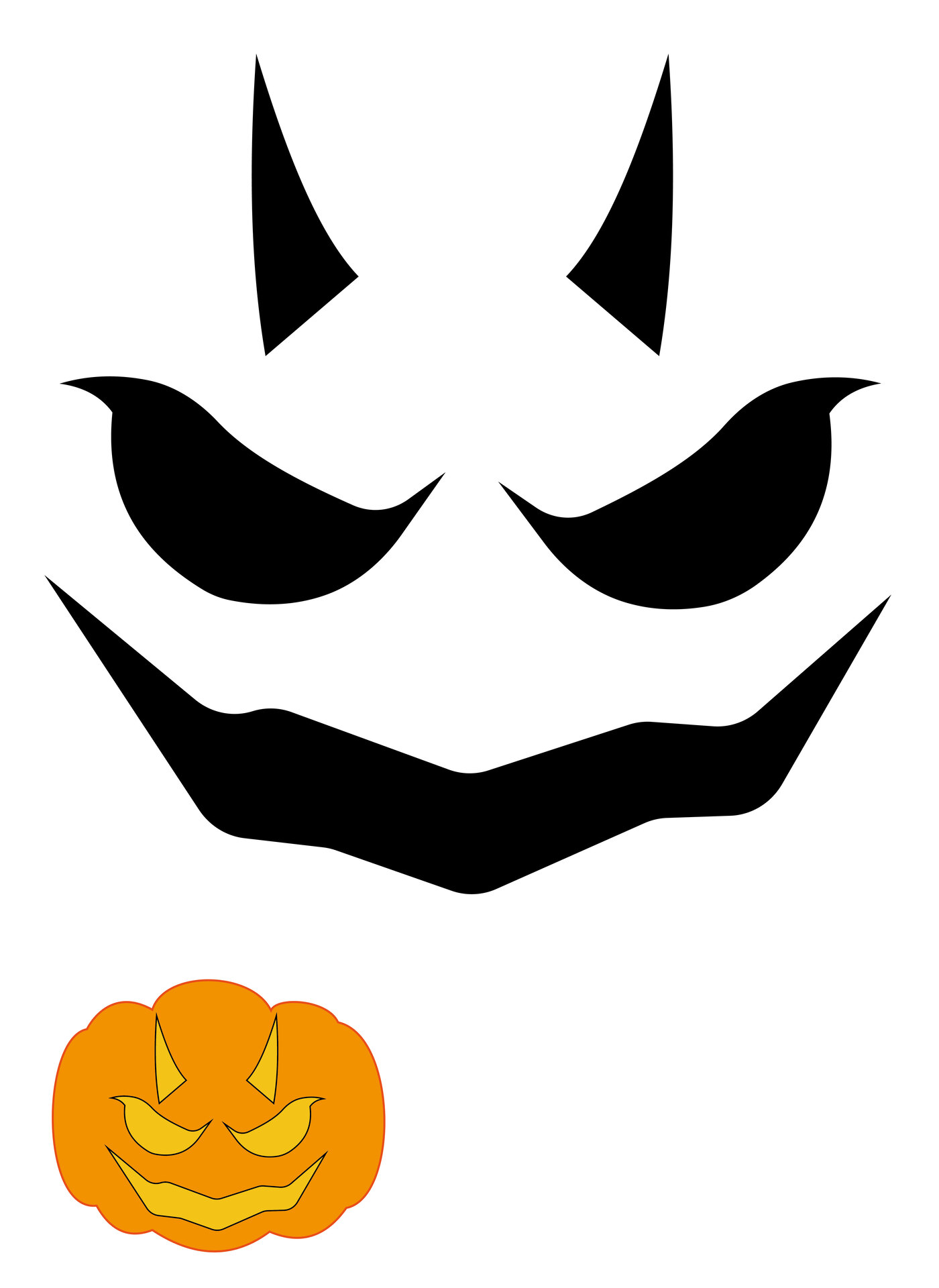 Spooky Jack-o-Lantern Carving Stencils