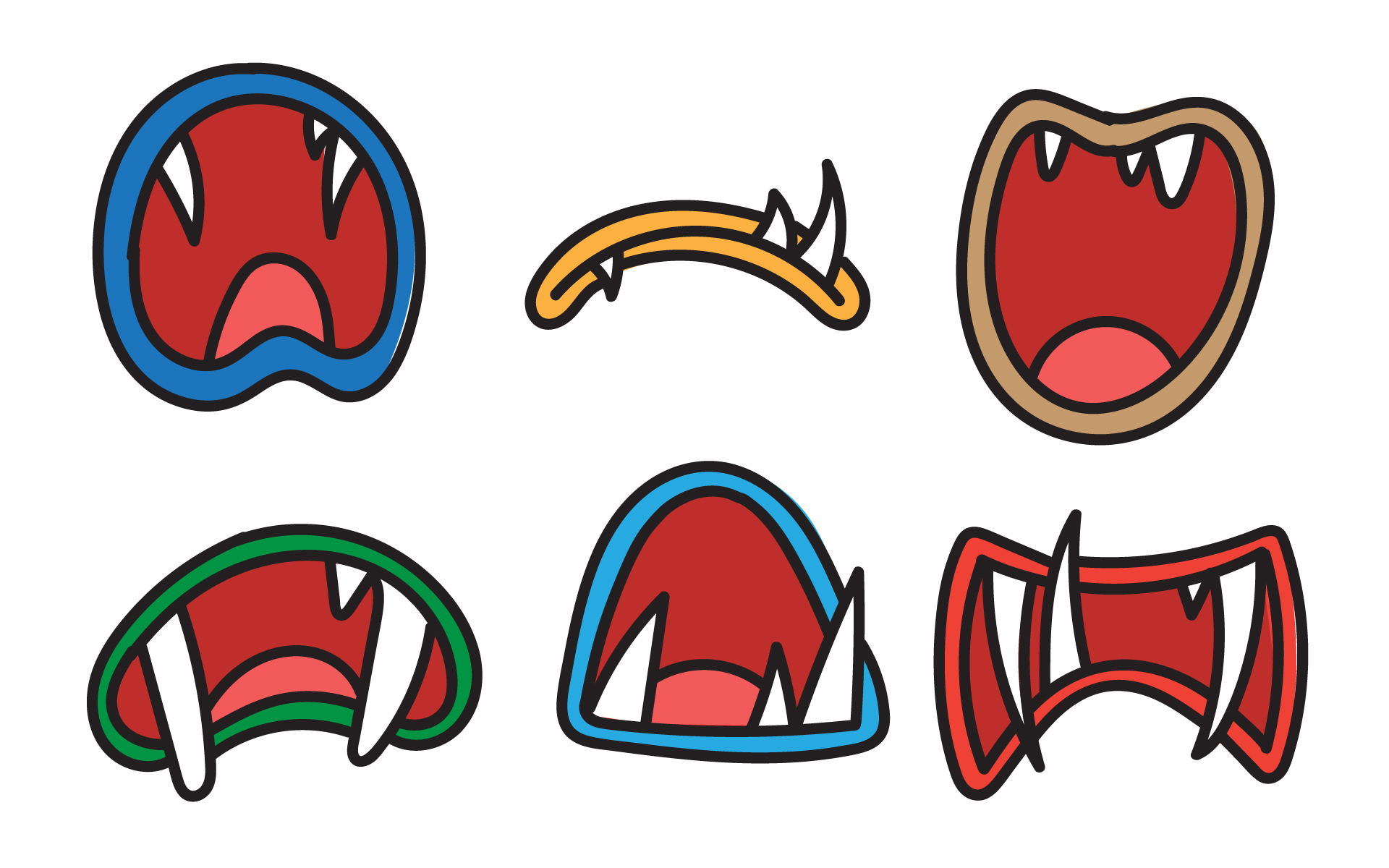 Spooky Monster Mouths for Art and Craft