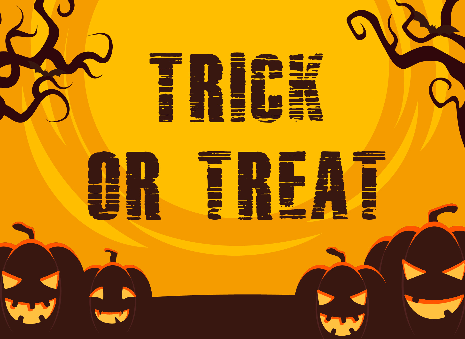 Trick or Treat Yard Sign Printables