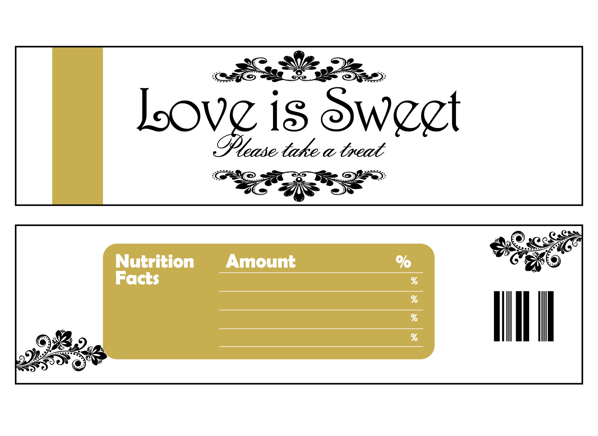 Wedding Favor Hershey Bar Wrappers Printable