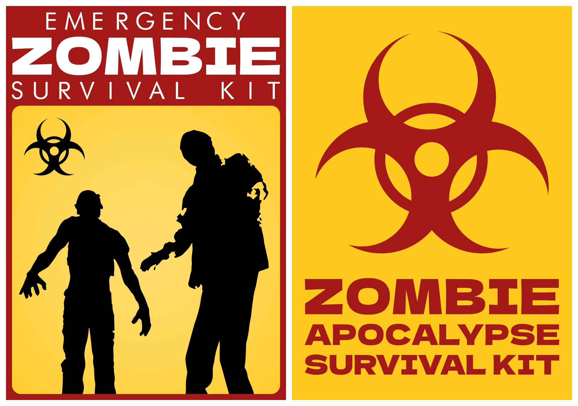 Zombie Escape Kit Printable Stickers