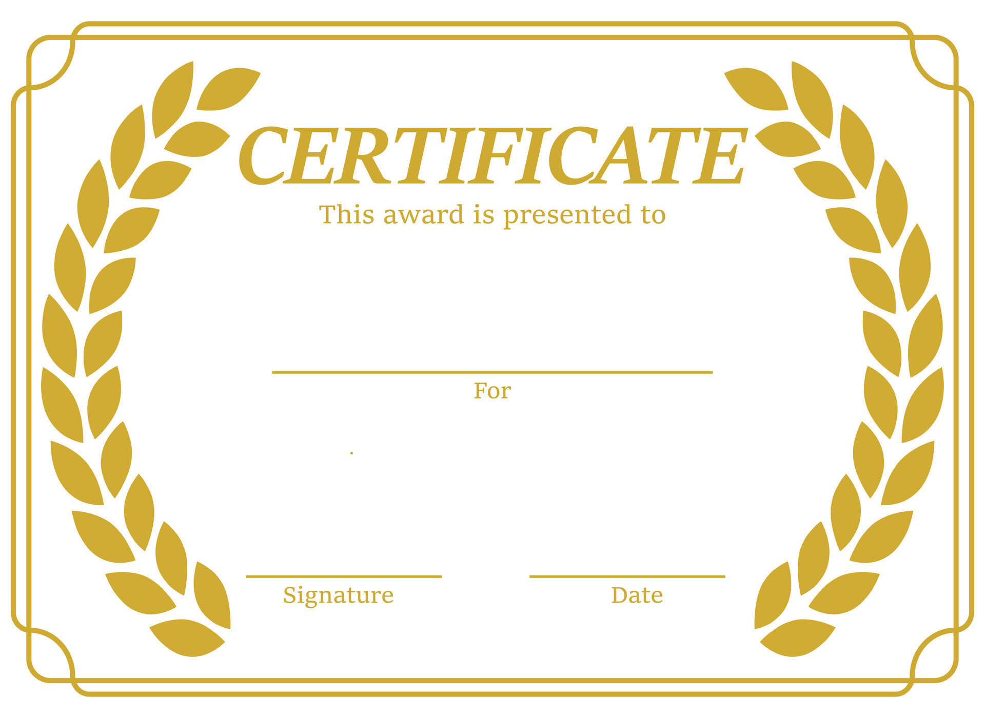 Best Manager Award Certificate Template