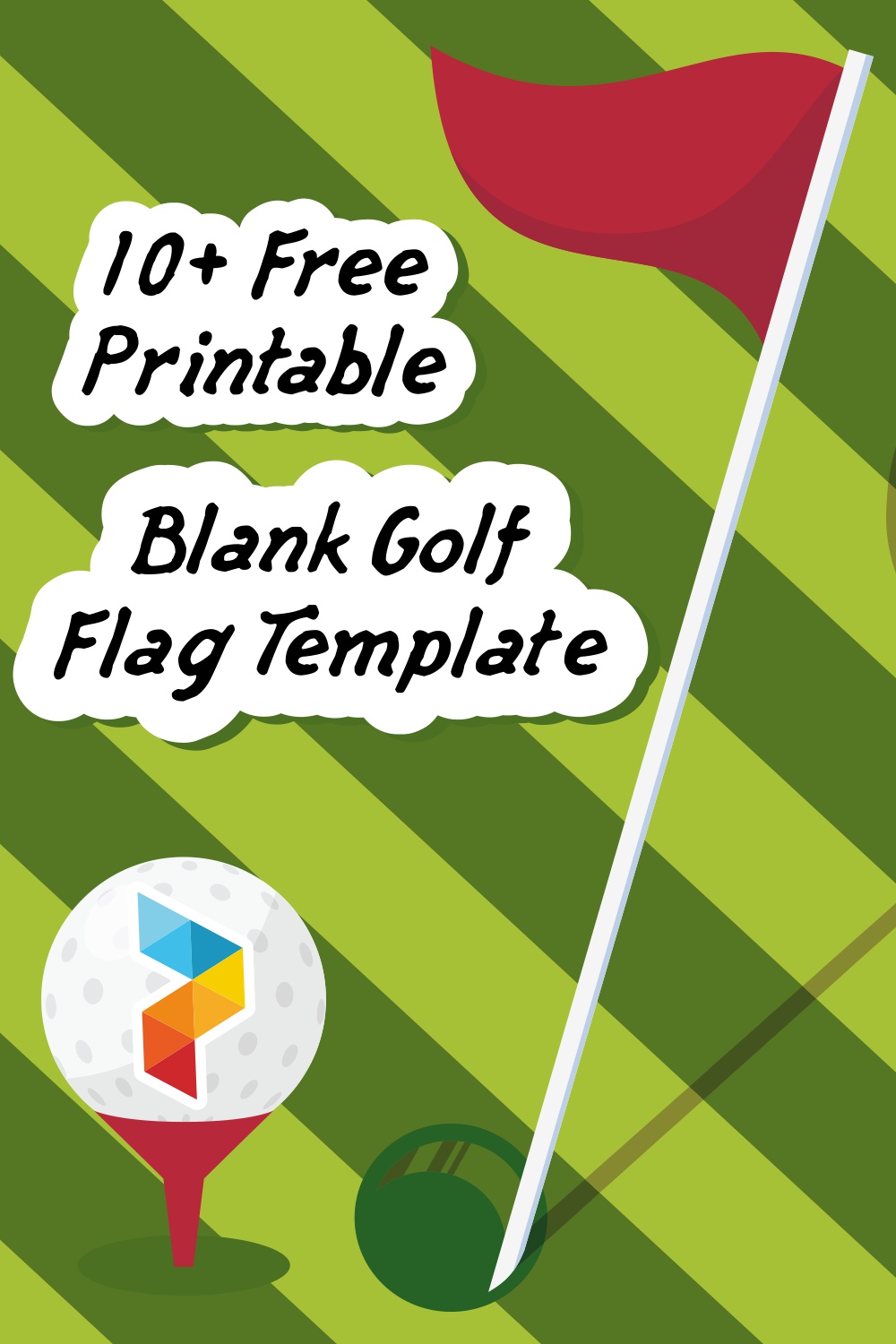 Blank Golf Flag Template