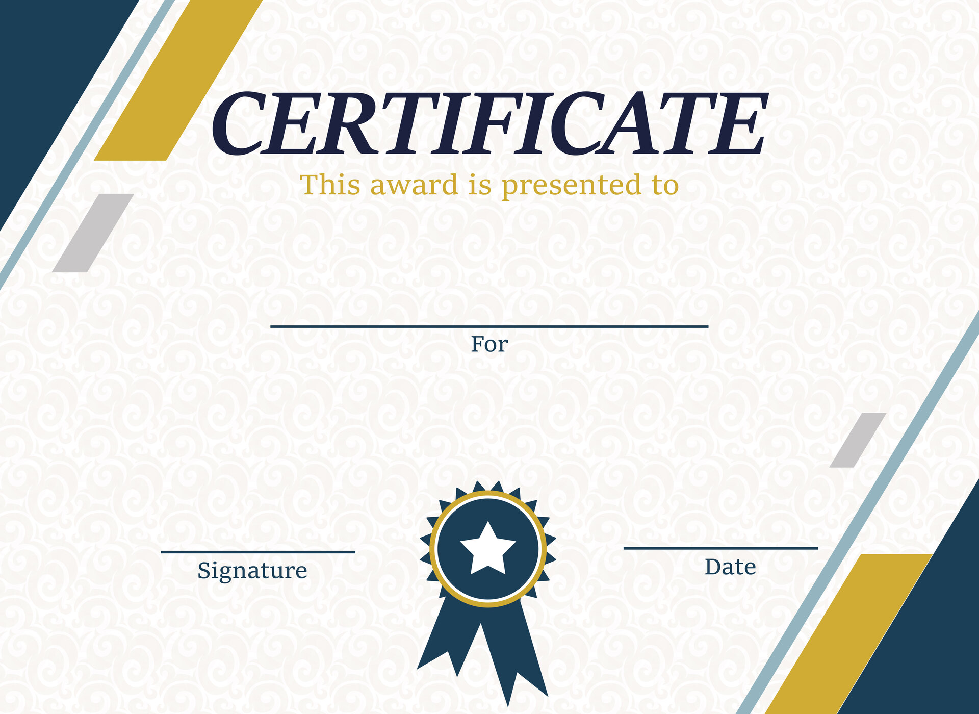 Boss of the Year Award Certificate Template