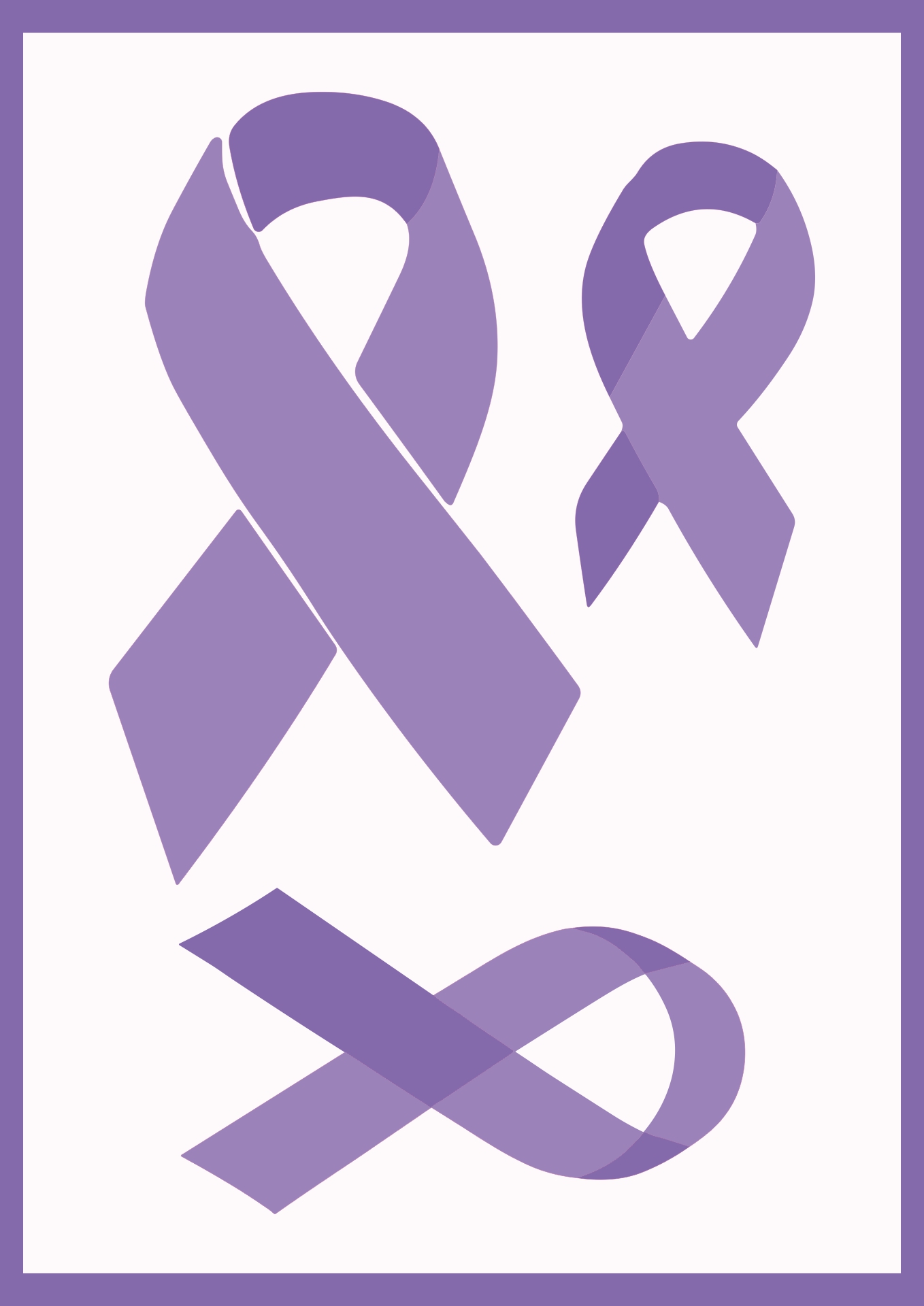 Cancer Ribbon Memory Board Printable