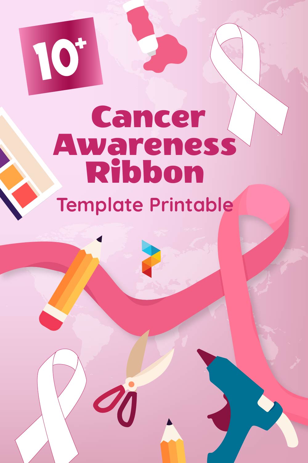 Cancer Awareness Ribbon Template