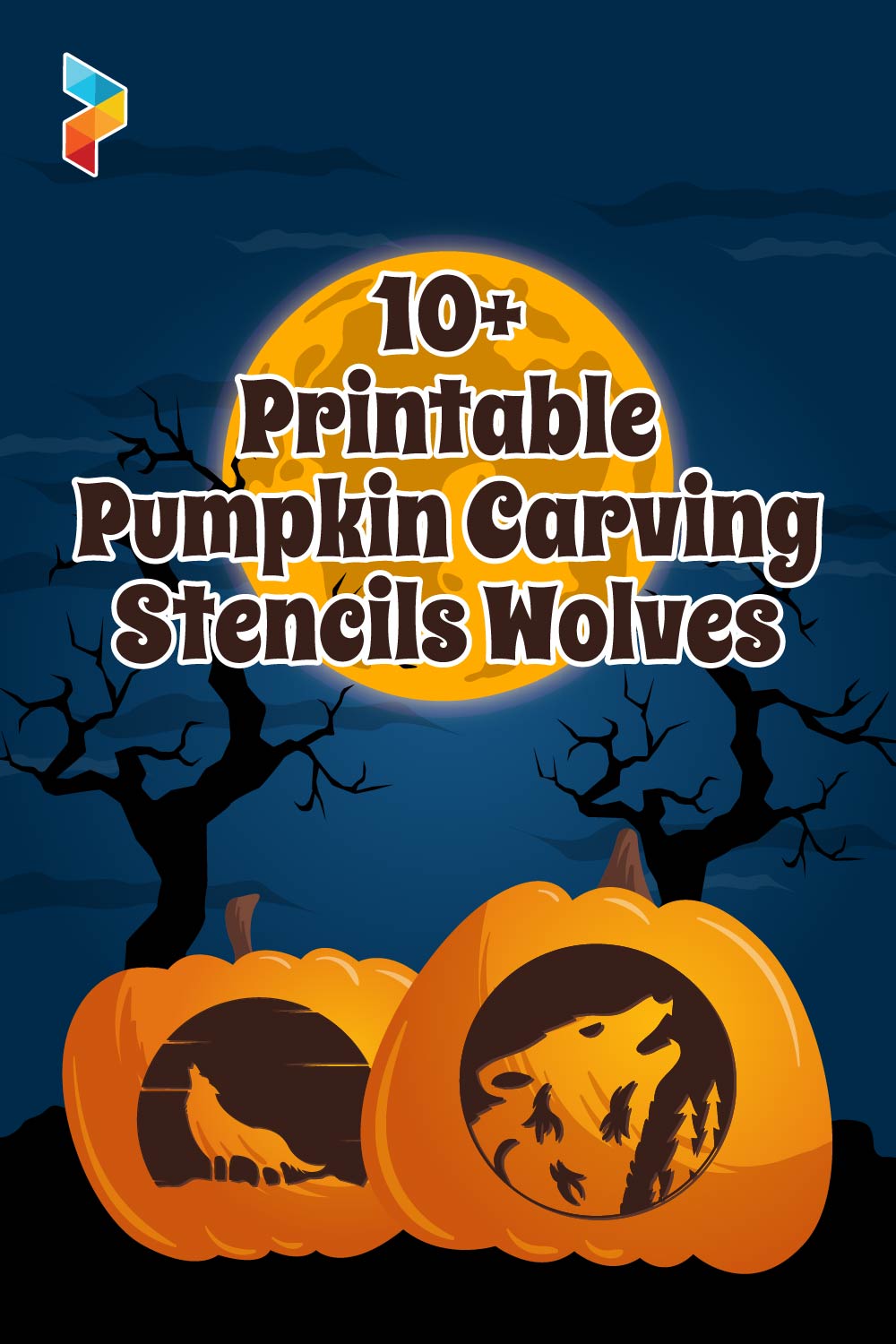 Pumpkin Carving Stencils Wolves