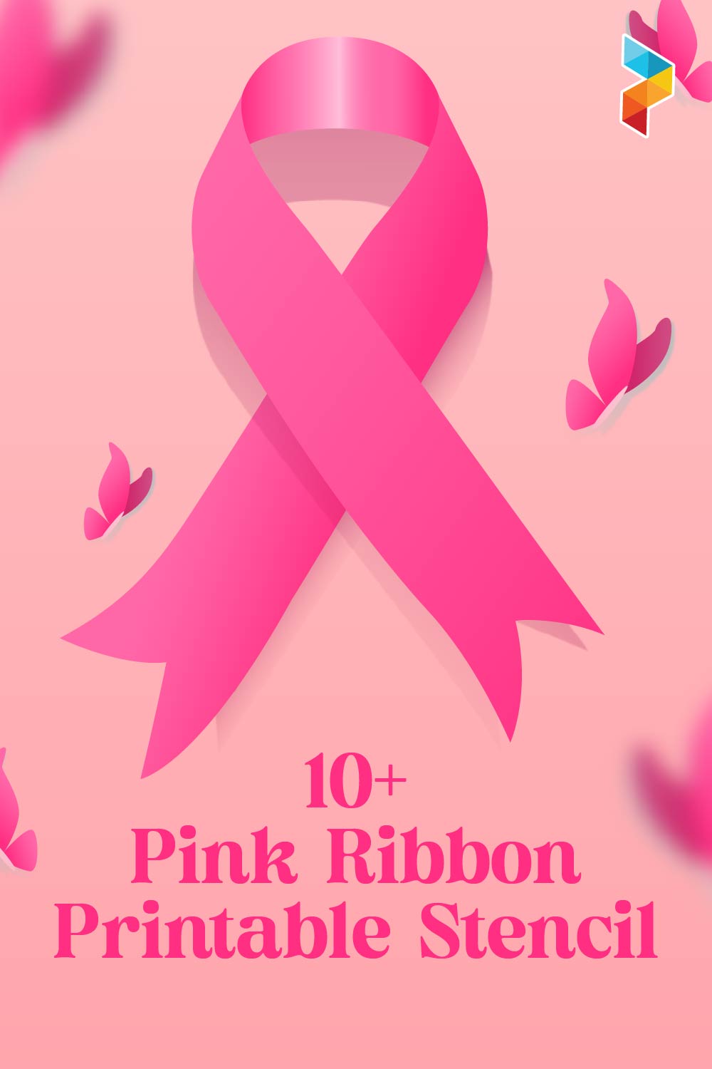 Pink Ribbon Stencil