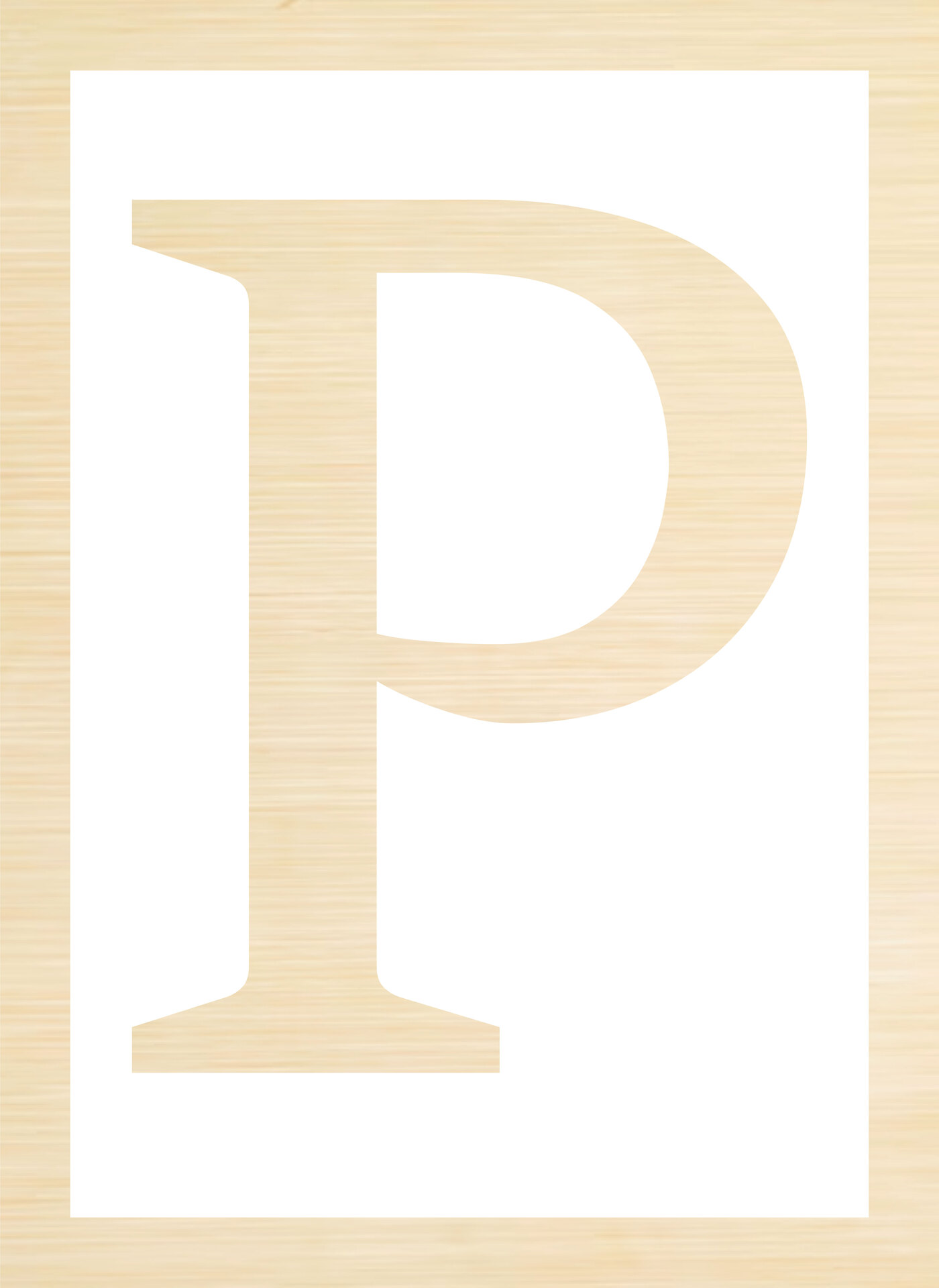 Creative Letter P Wall Art Printables