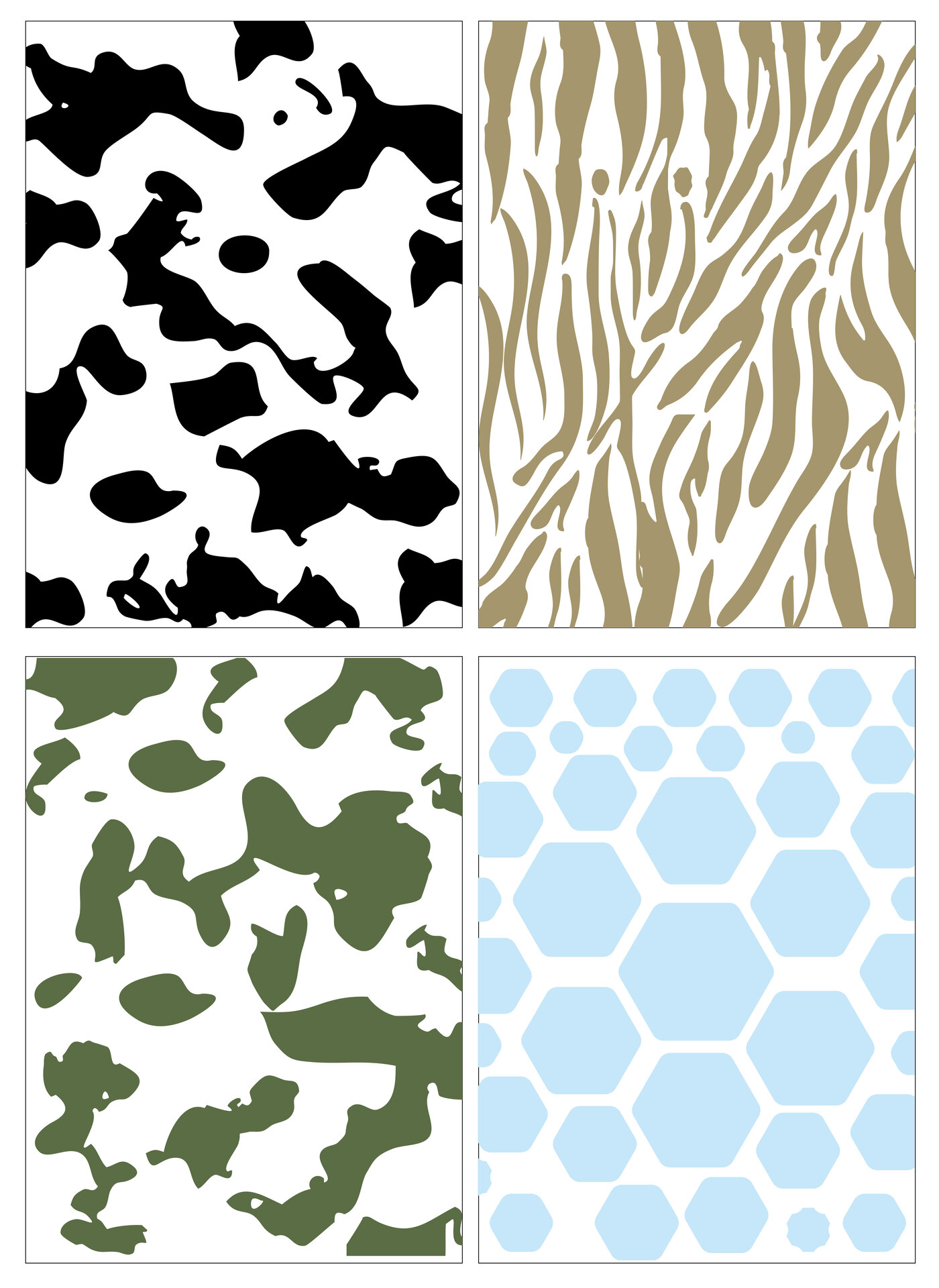 DIY Camo Pattern Stencils for Crafting