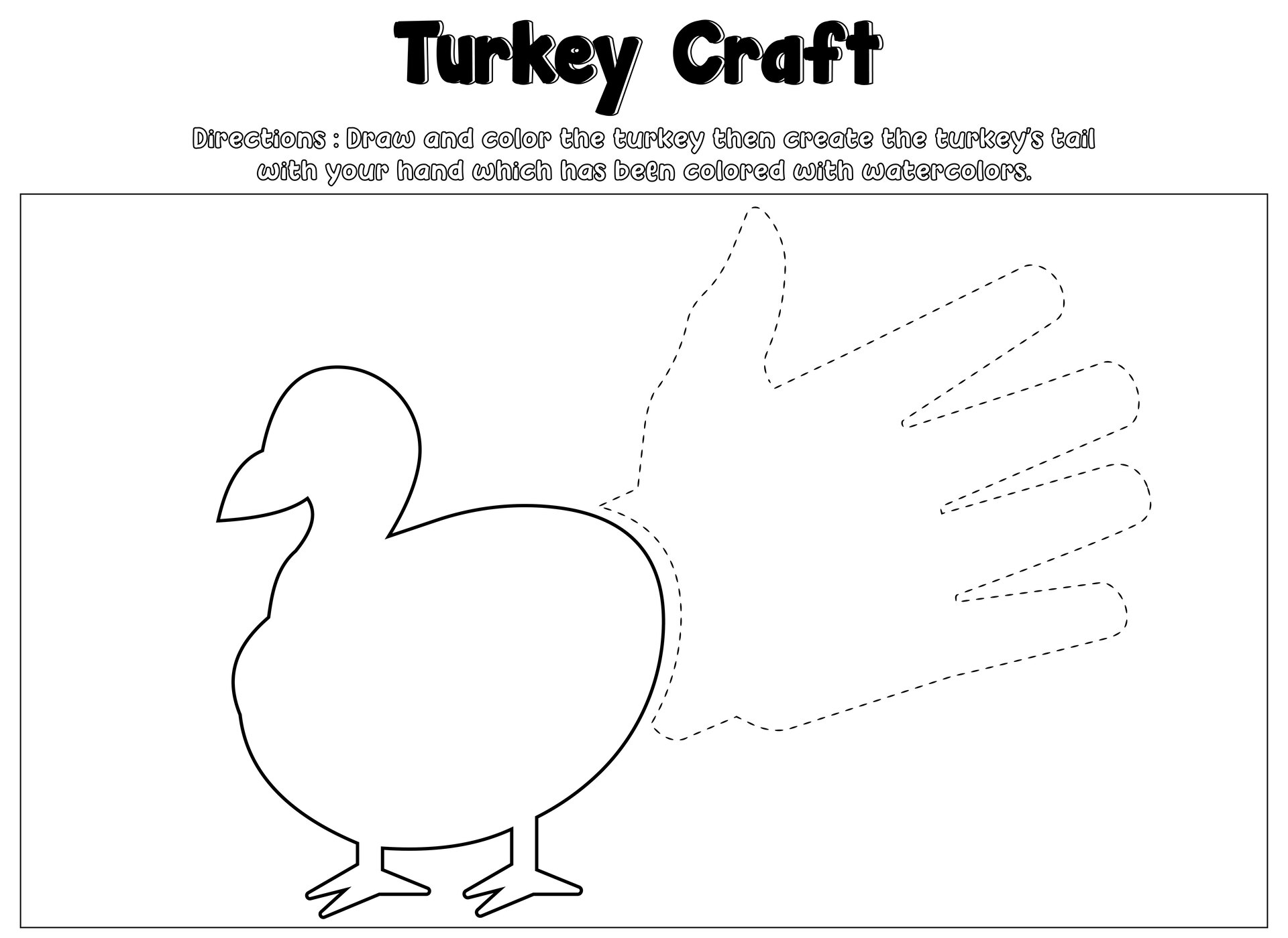 Easy Printable Thanksgiving Crafts for Toddlers