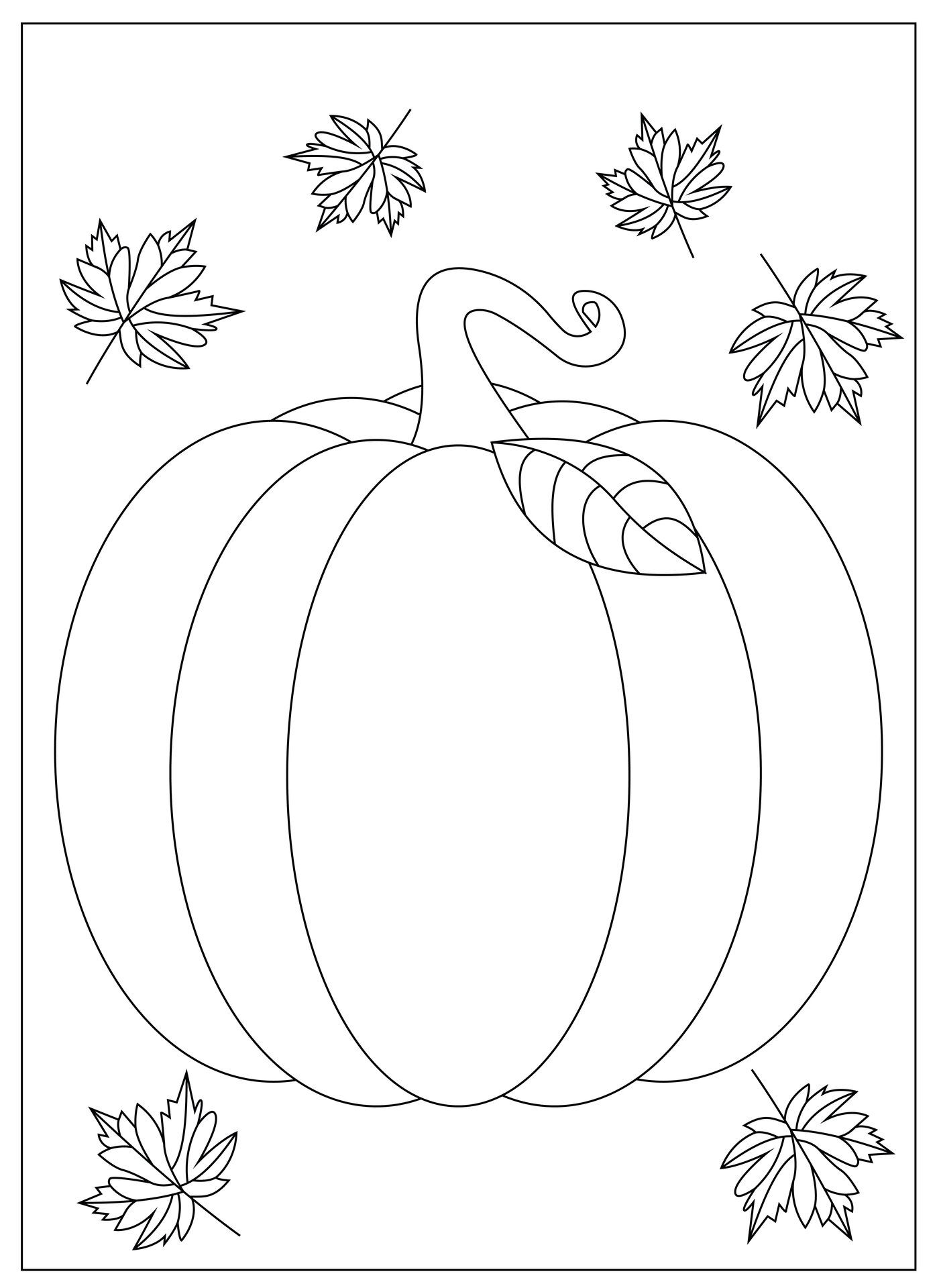 Fall Pumpkin Coloring Sheets