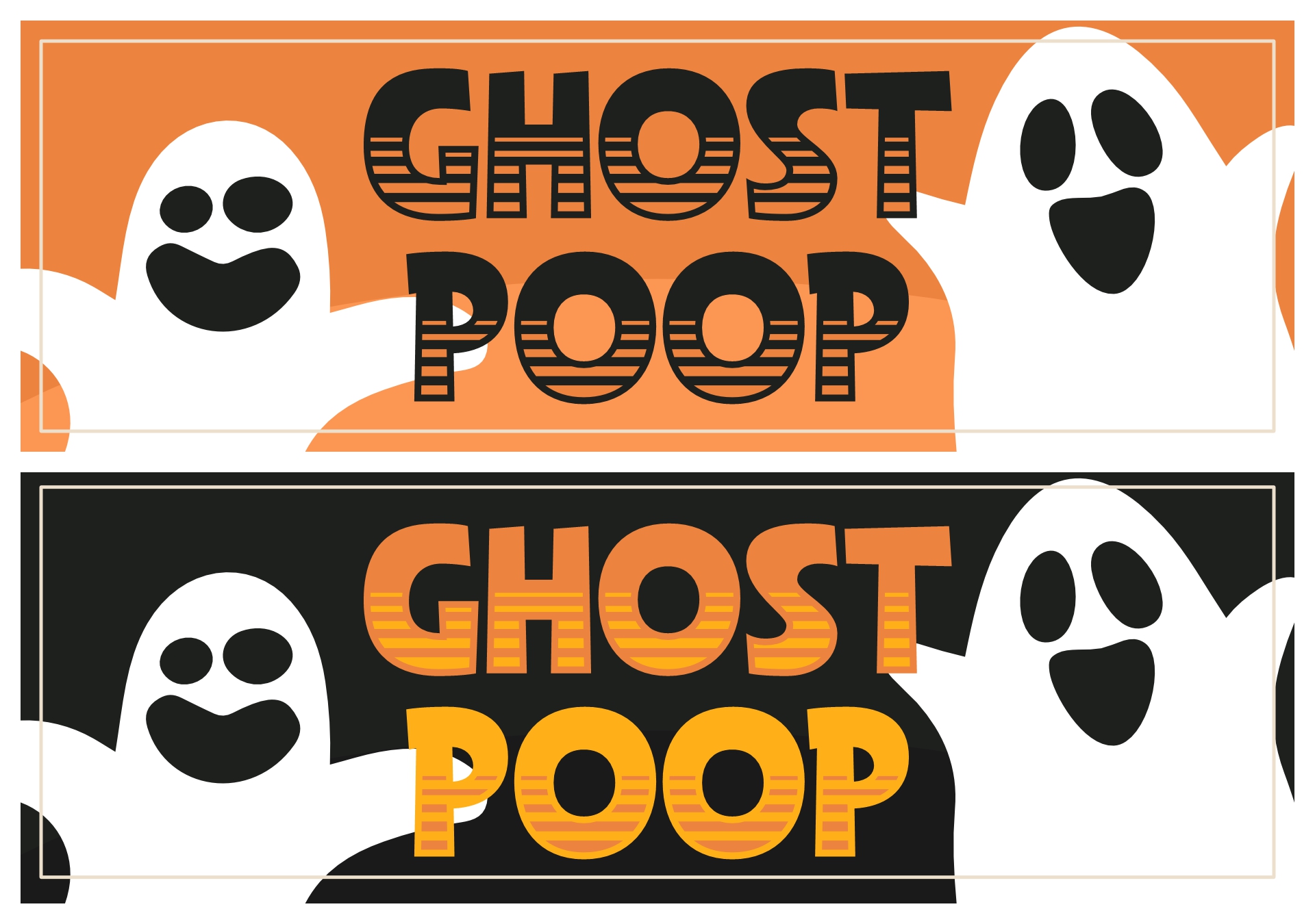 Ghost Poop Label for Trick or Treat