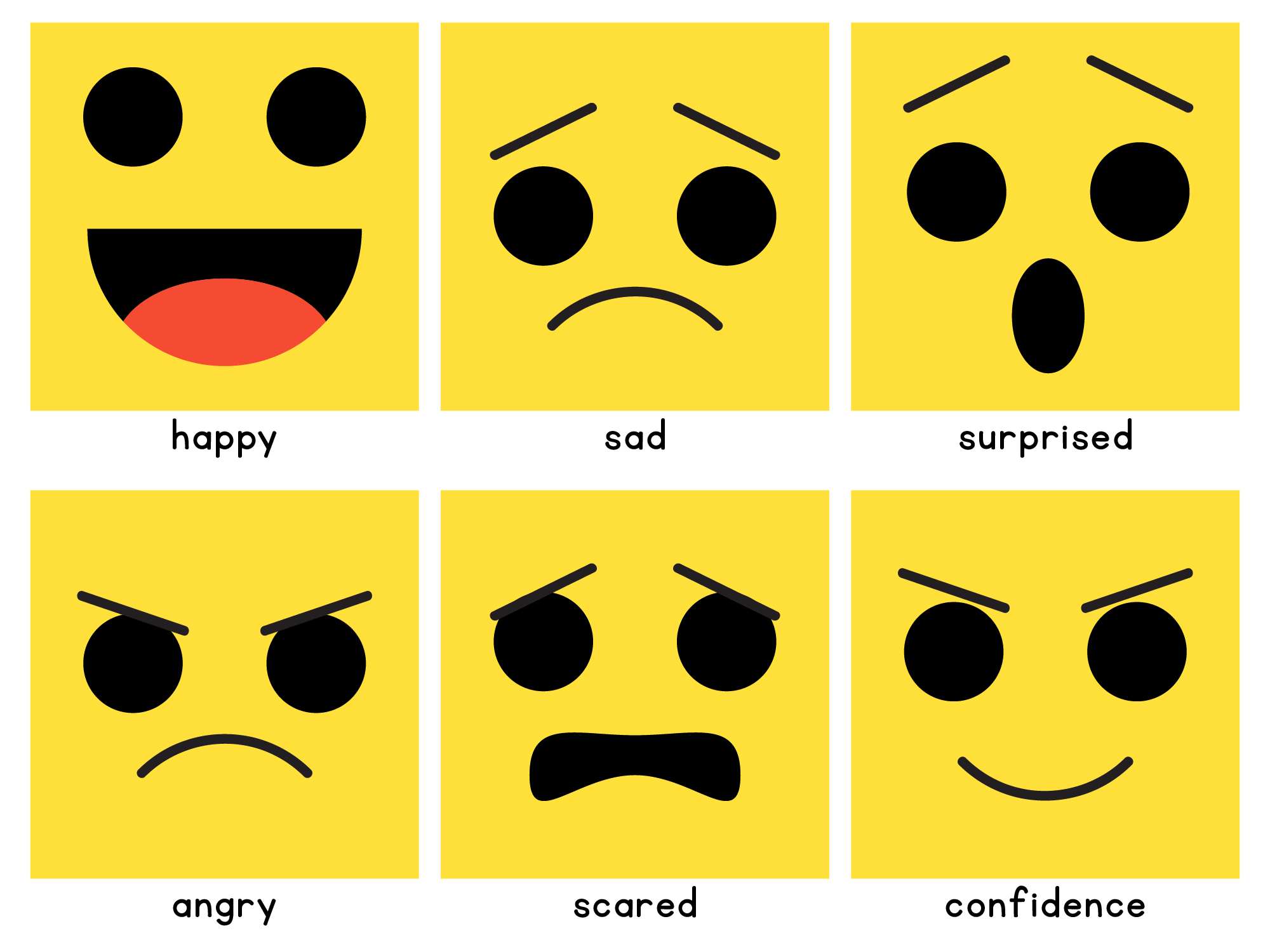 LEGO Faces Emotions Guide for Kids