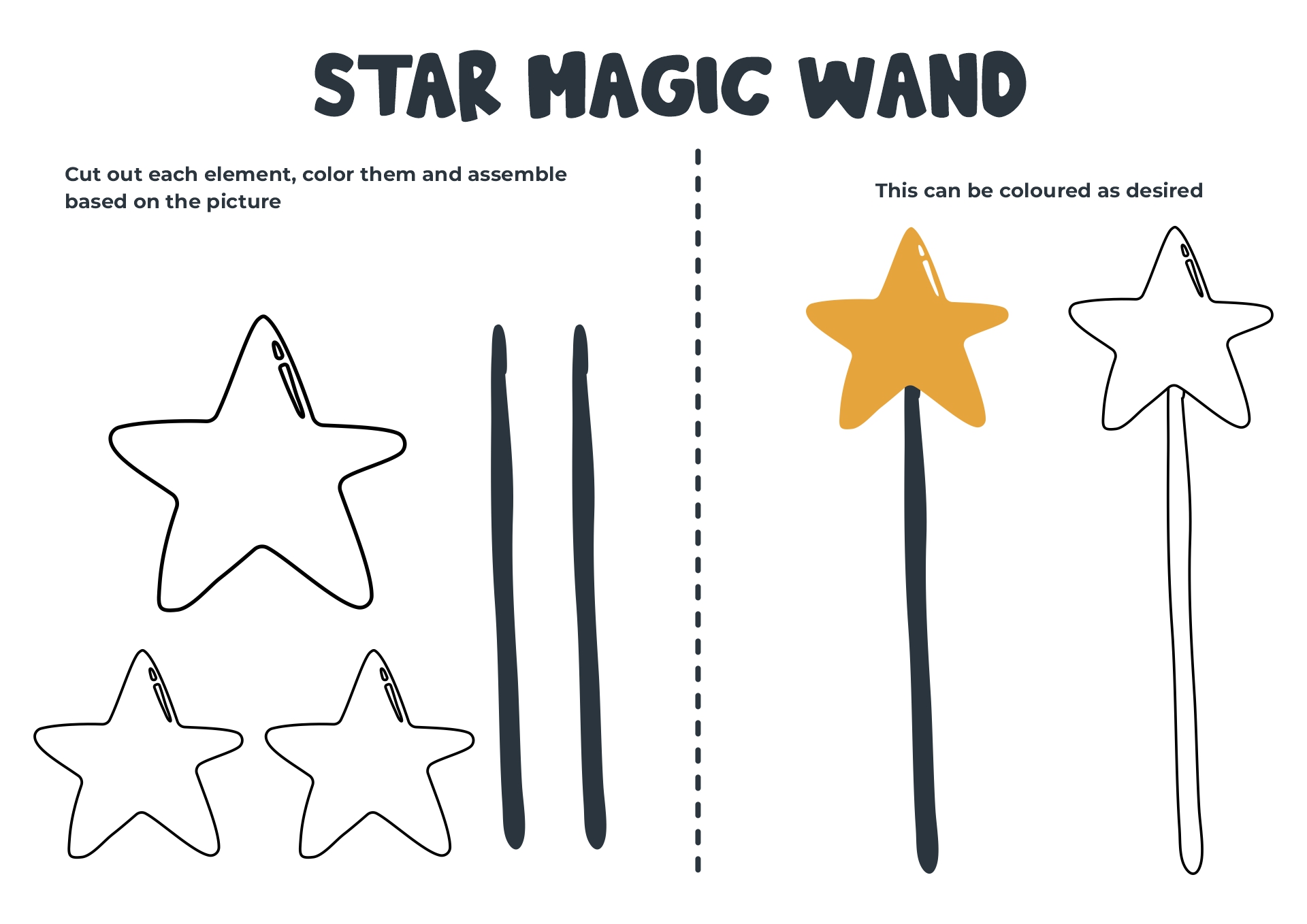 Magic Wand Craft Sheet