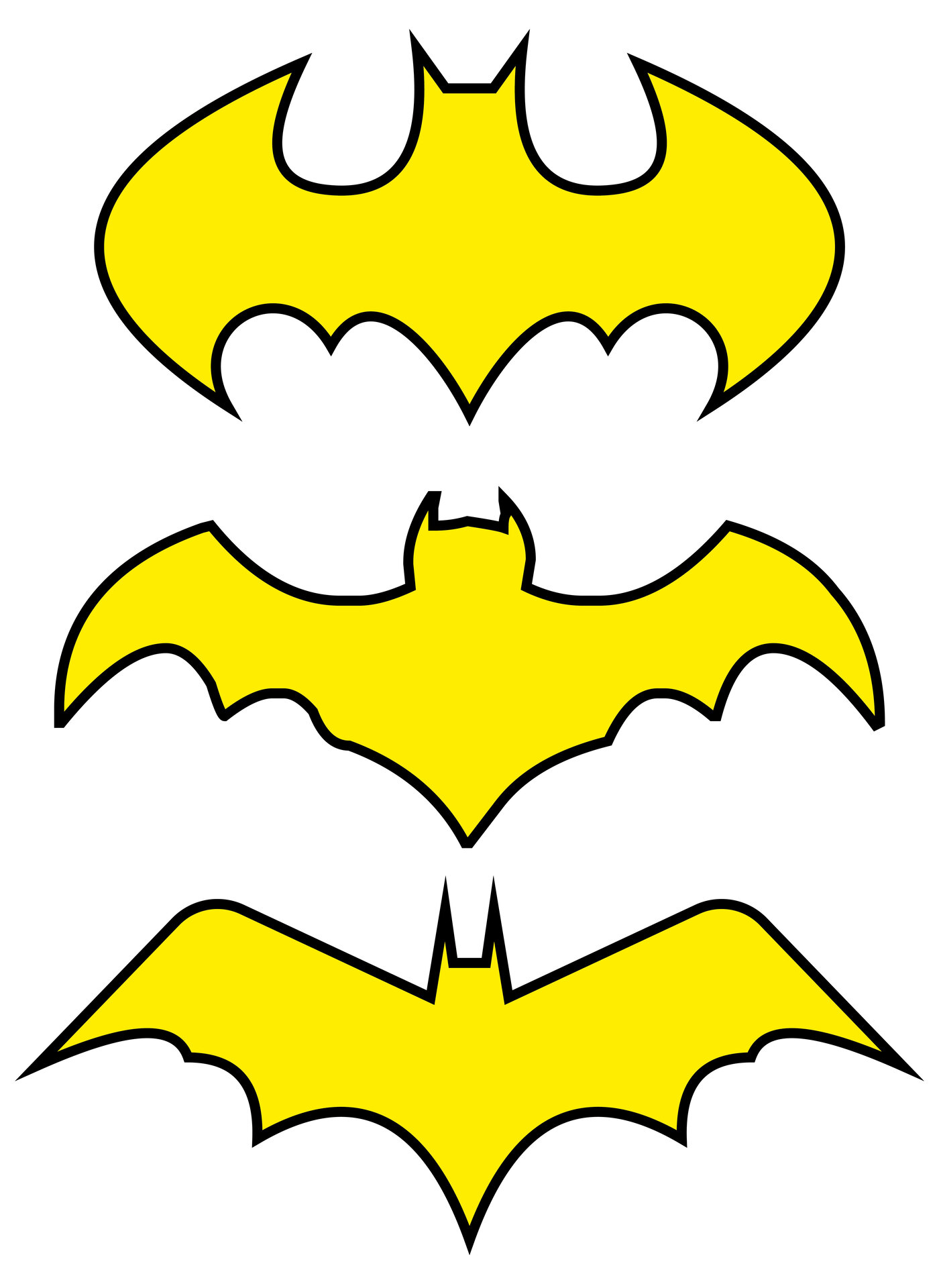 Mini Batman Symbol Printout