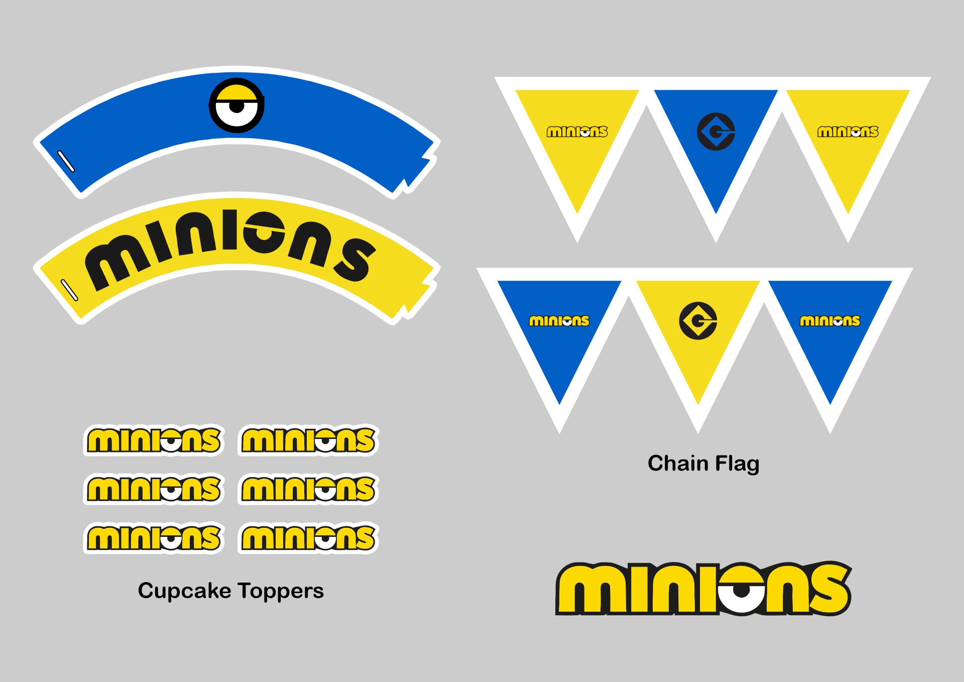 Minion Logo Printable for Parties