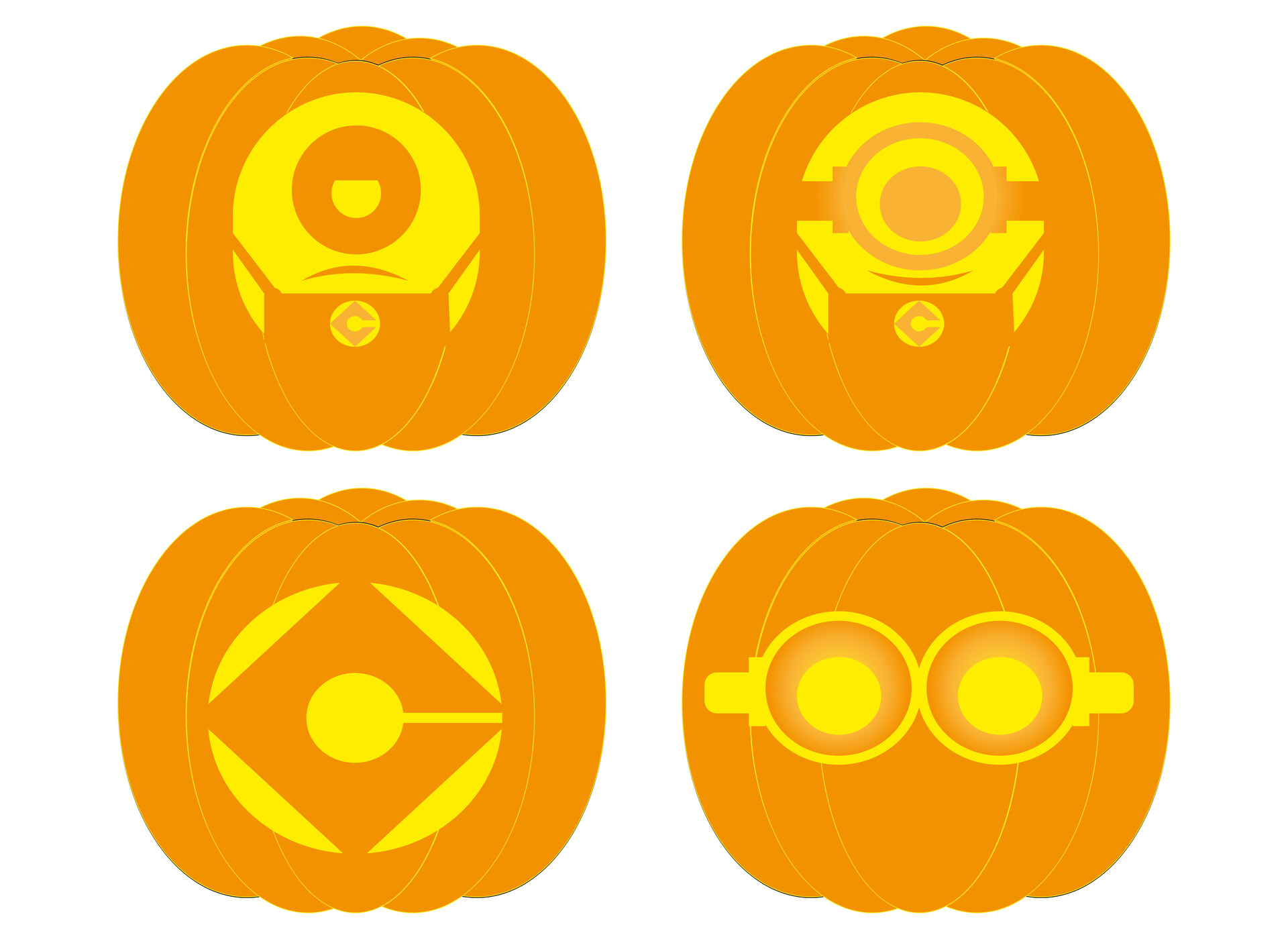 Minion Pumpkin Carving Stencils Printable