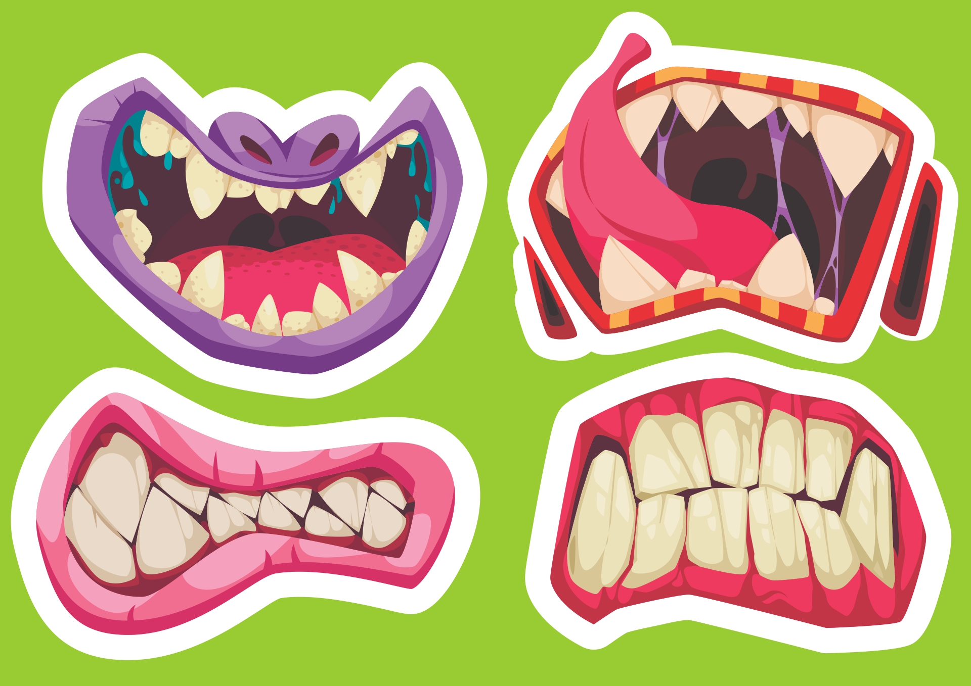 Monster Mouth Printable Halloween Decor