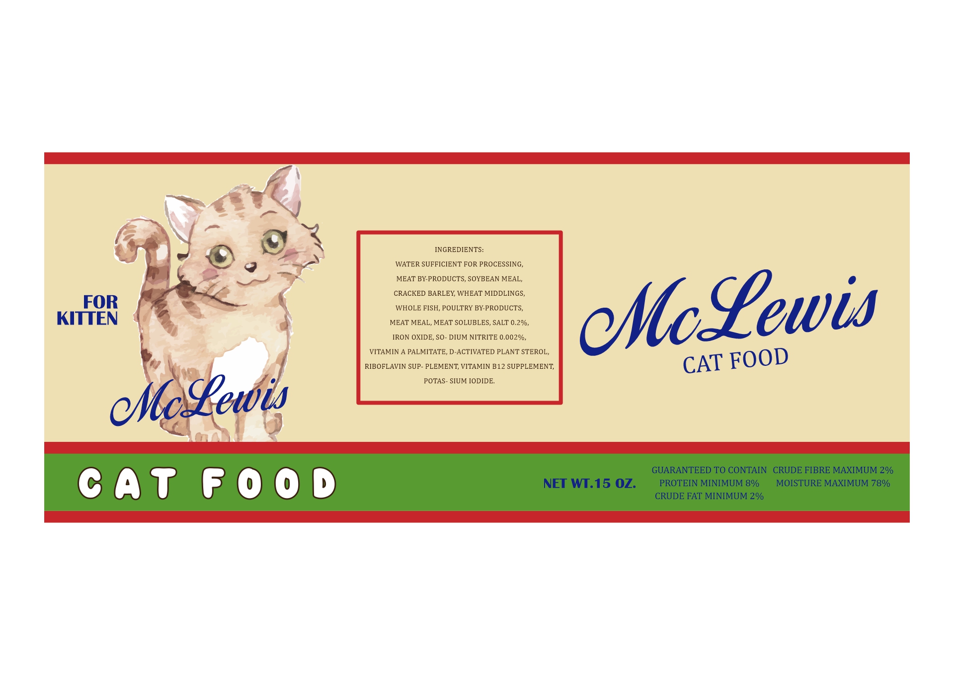 Old-Fashioned Pet Food Can Labels Printable