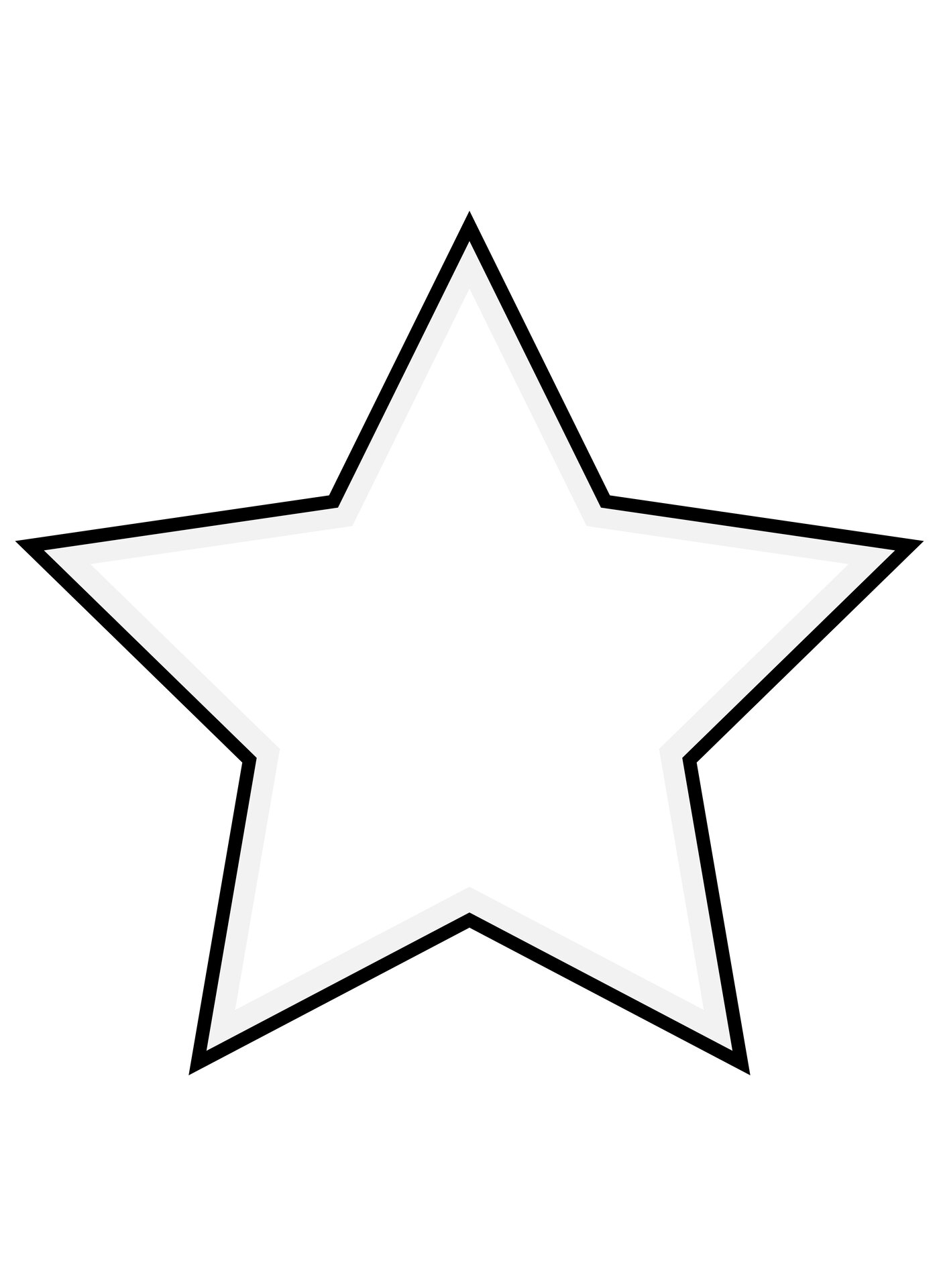 Oversized Star Stencil Print