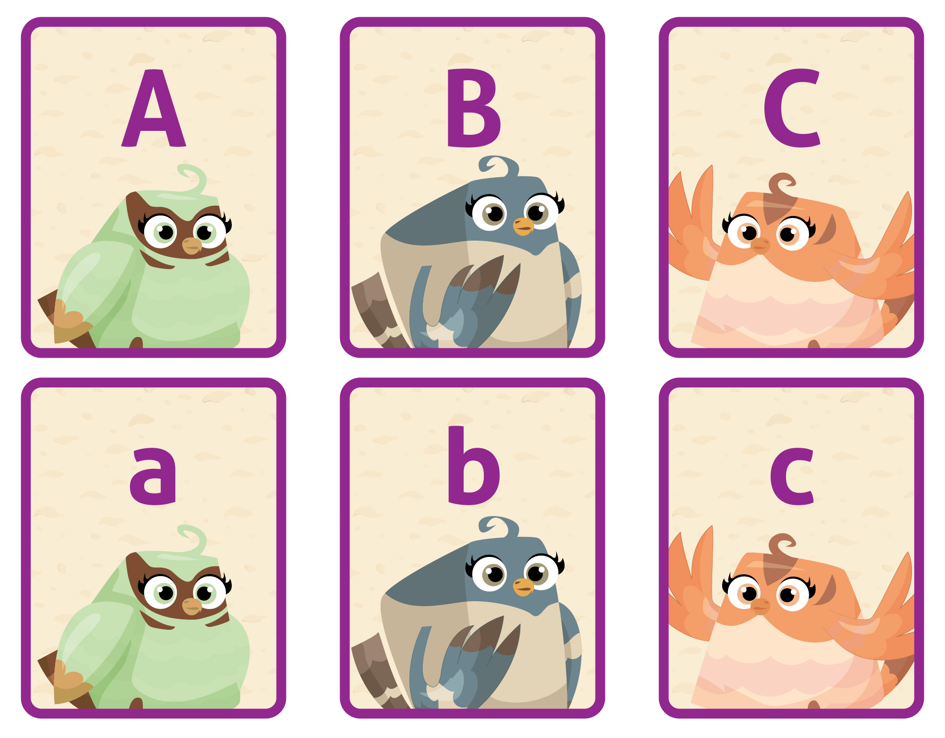 Owl Babies Alphabet Matching Cards