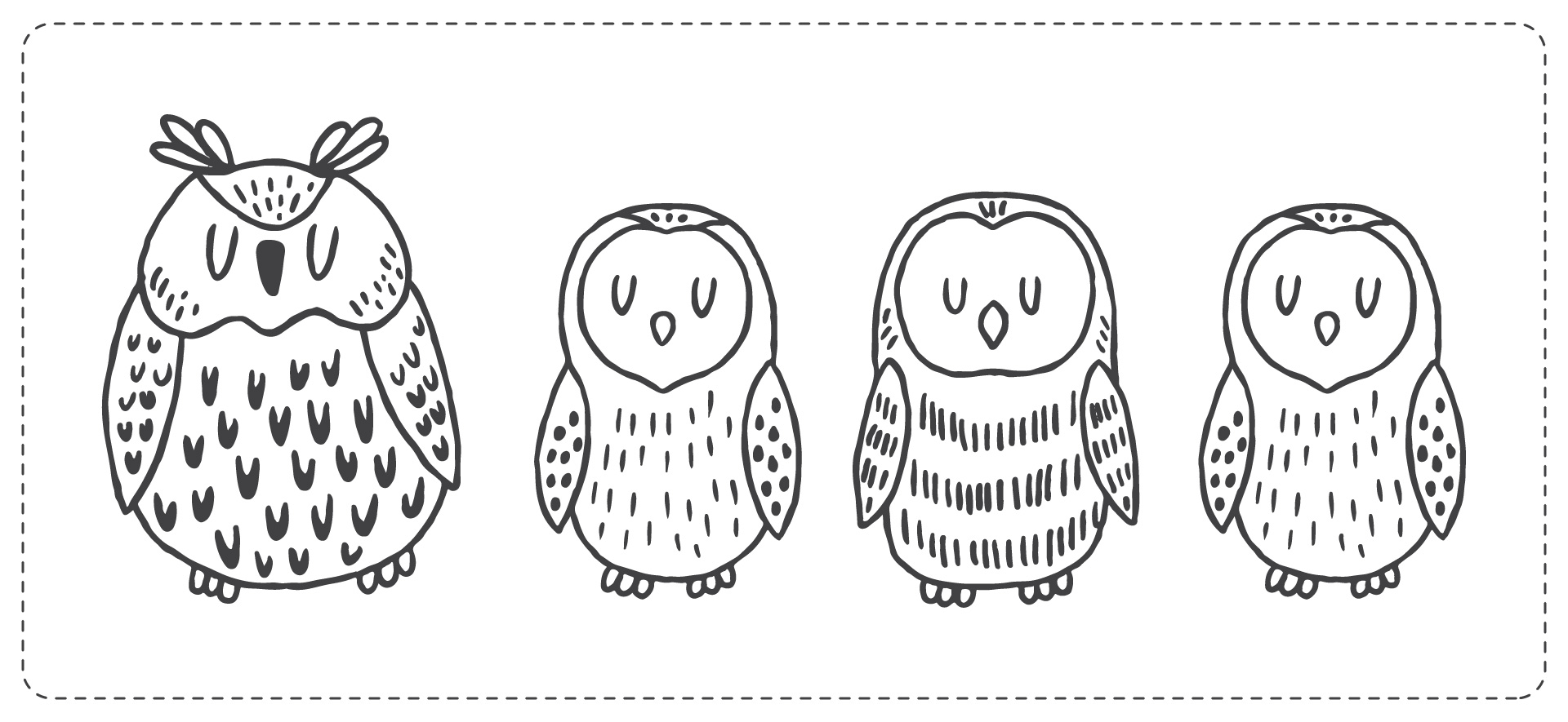 Owl Babies Coloring Sheets for Kids