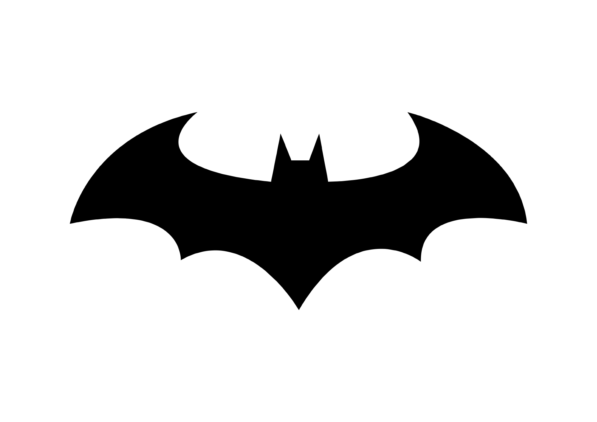 Print-Ready Small Batman Logo