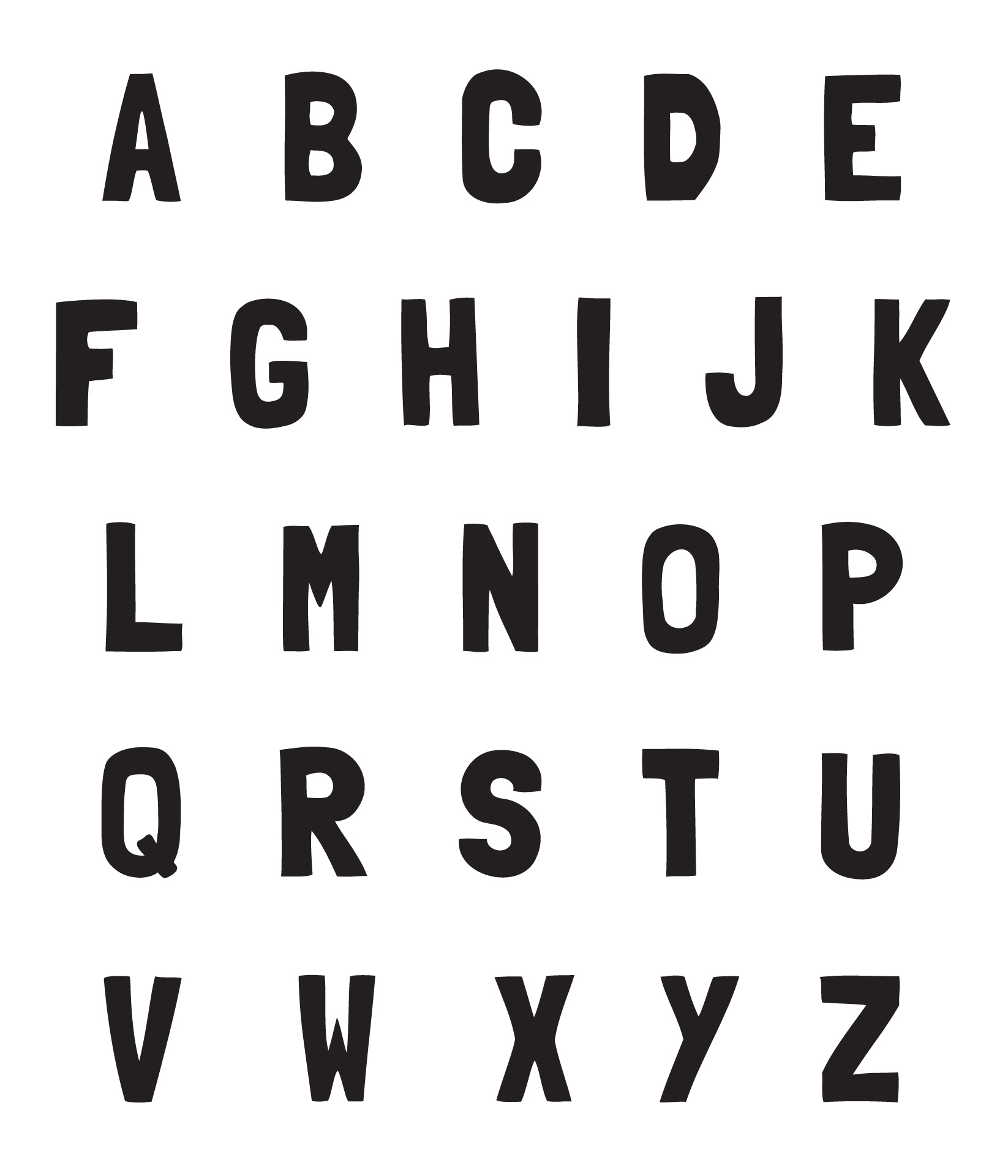 Printable 3 Inch Alphabet Letters