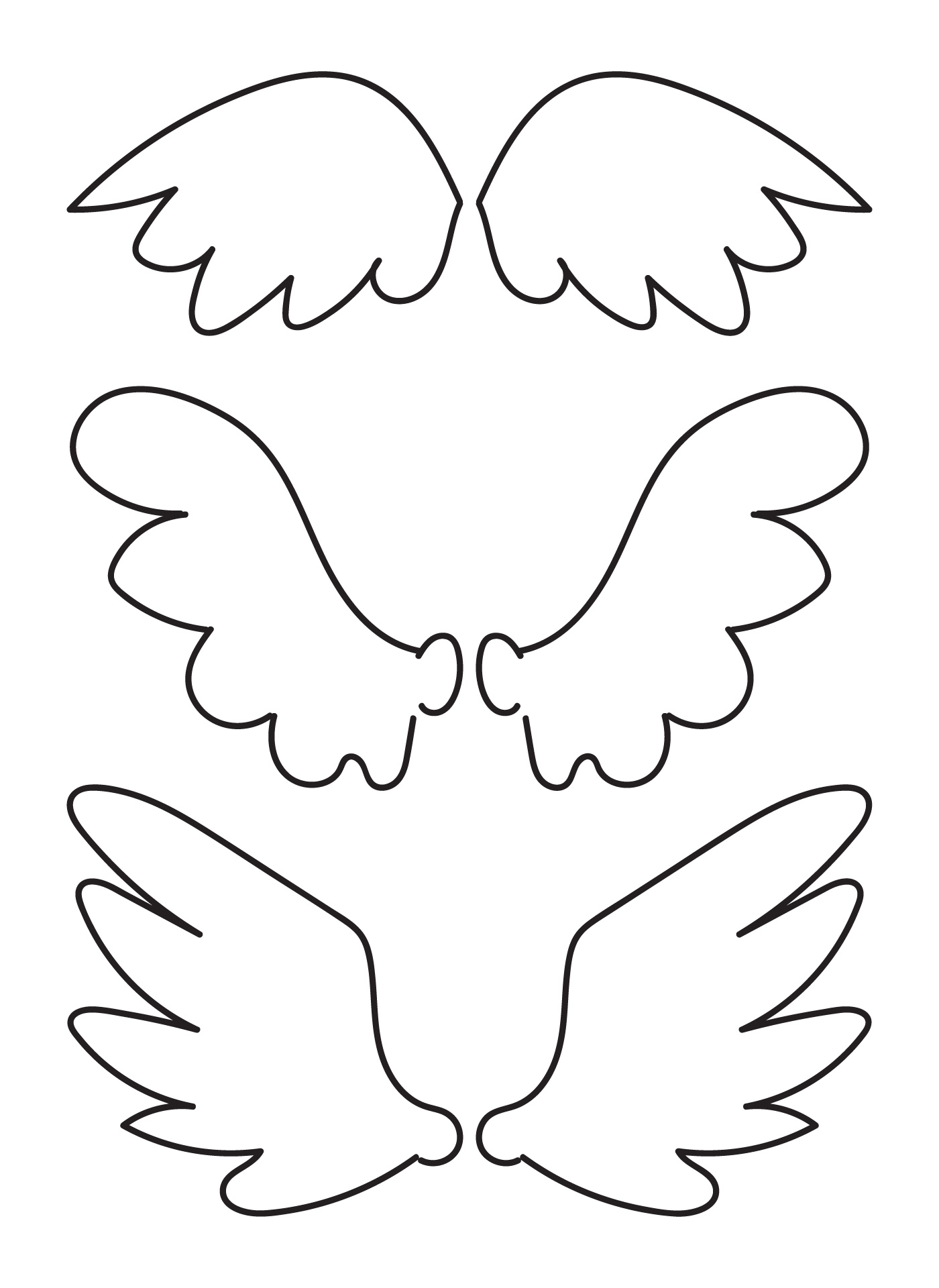 Printable Angel Wings Template