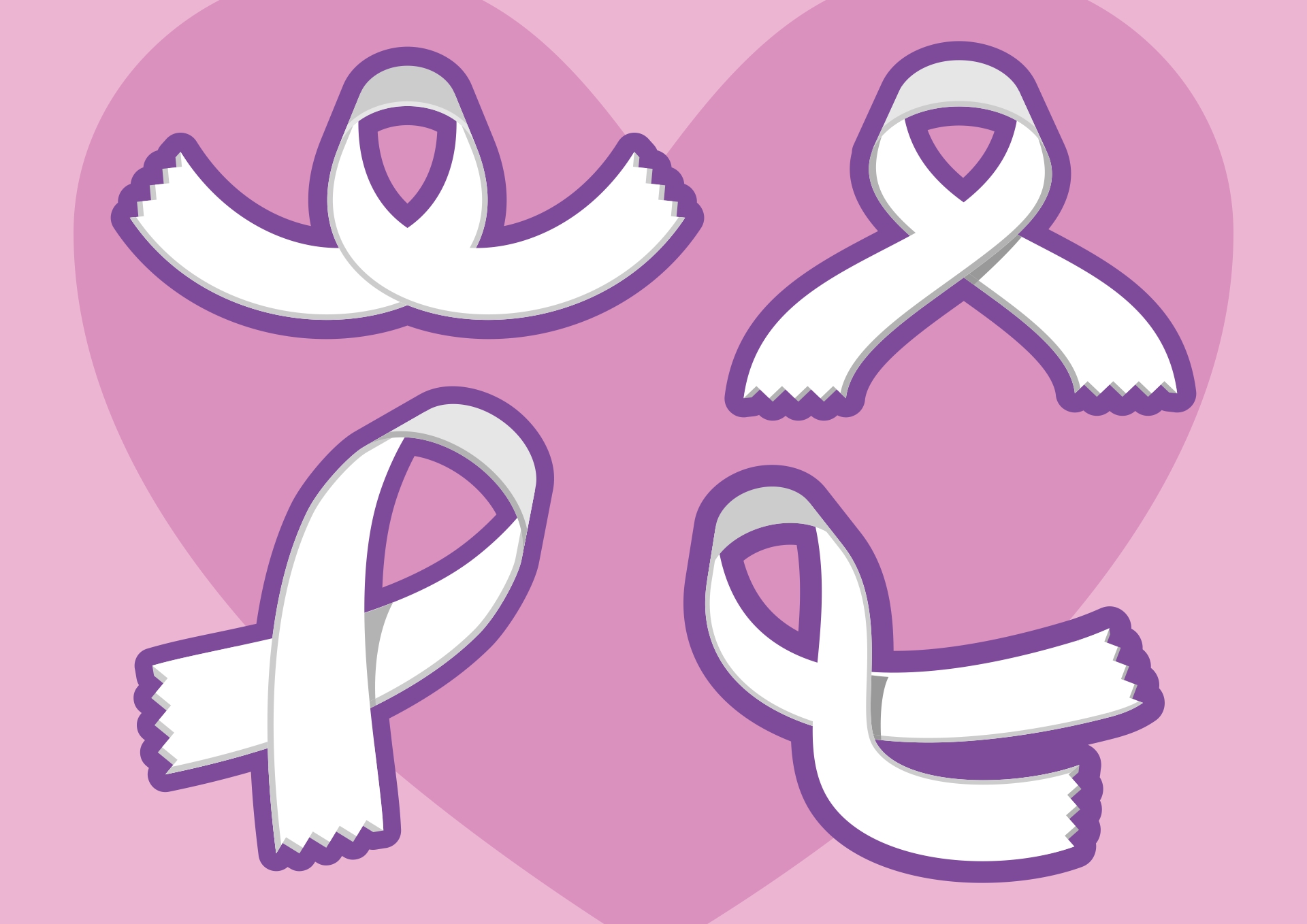 Printable Cancer Support Ribbon Cutouts