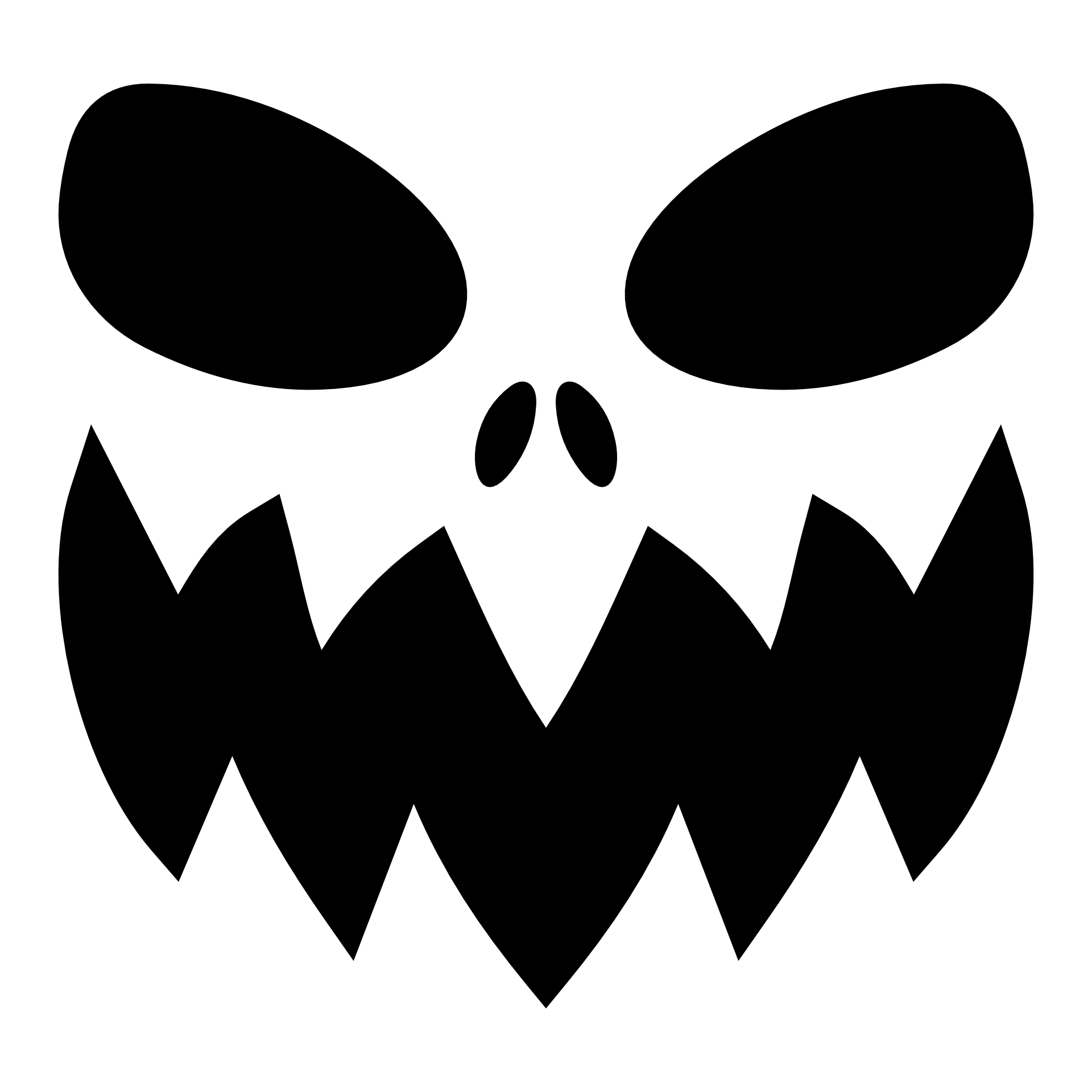 Printable Eerie Halloween Pumpkin Carving Patterns