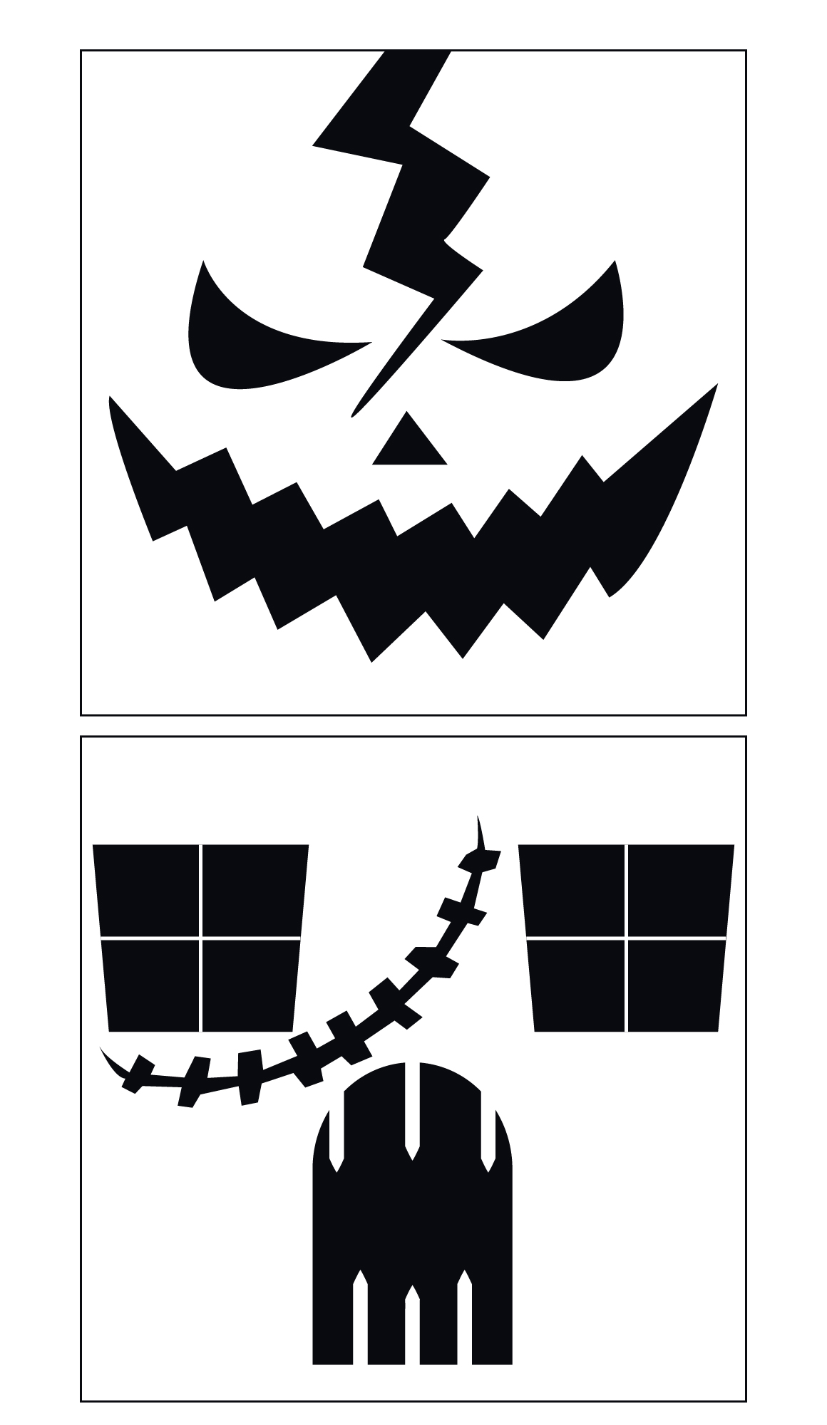 Printable Gothic Pumpkin Carving Patterns