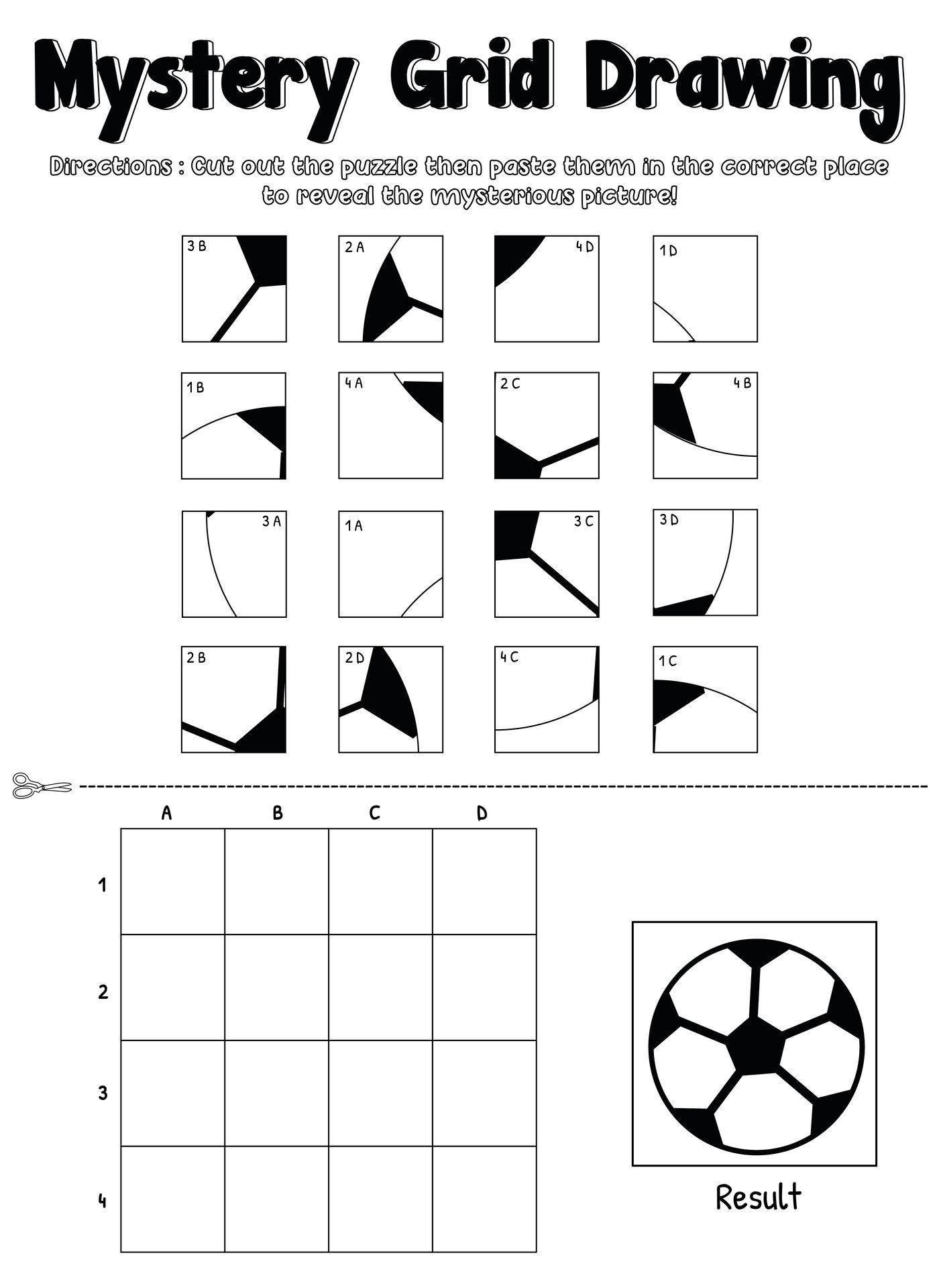 Printable Grid Drawing Games Puzzles