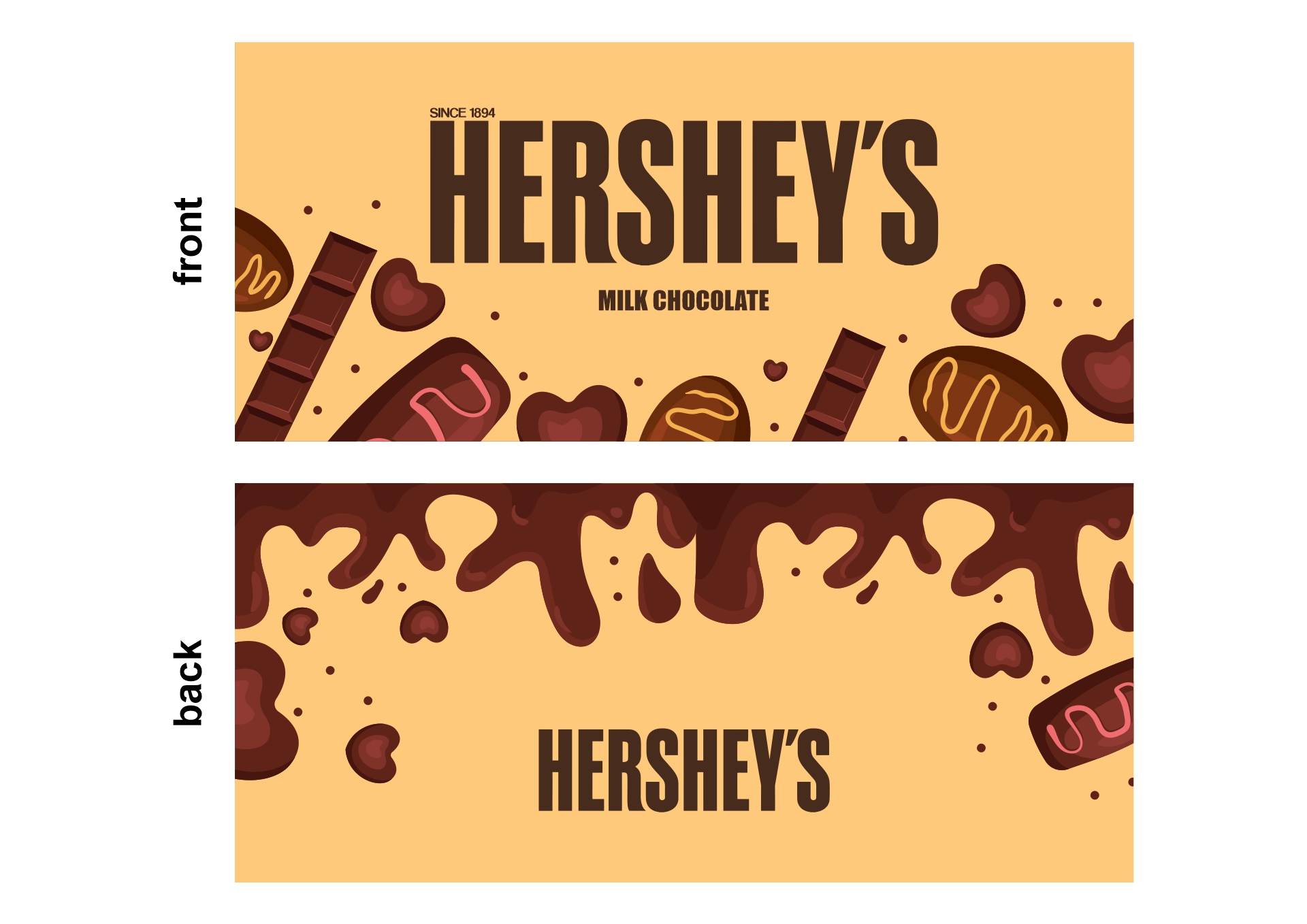 Printable Hershey Chocolate Bar Wrappers