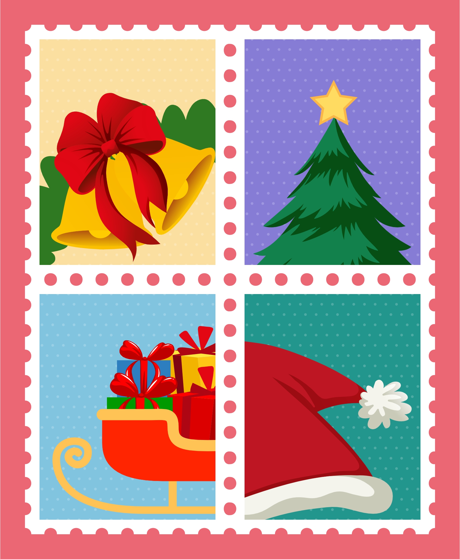 Printable Holiday Stamp Designs