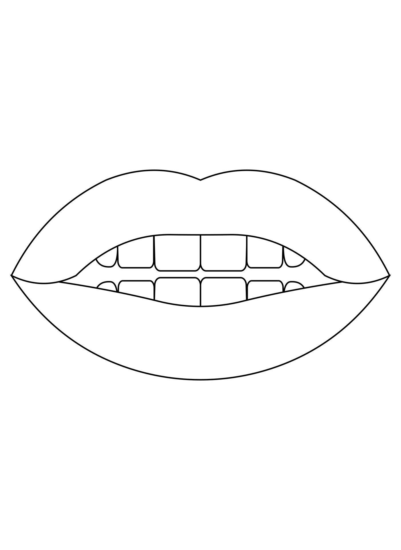 Printable Mouth Coloring Pages