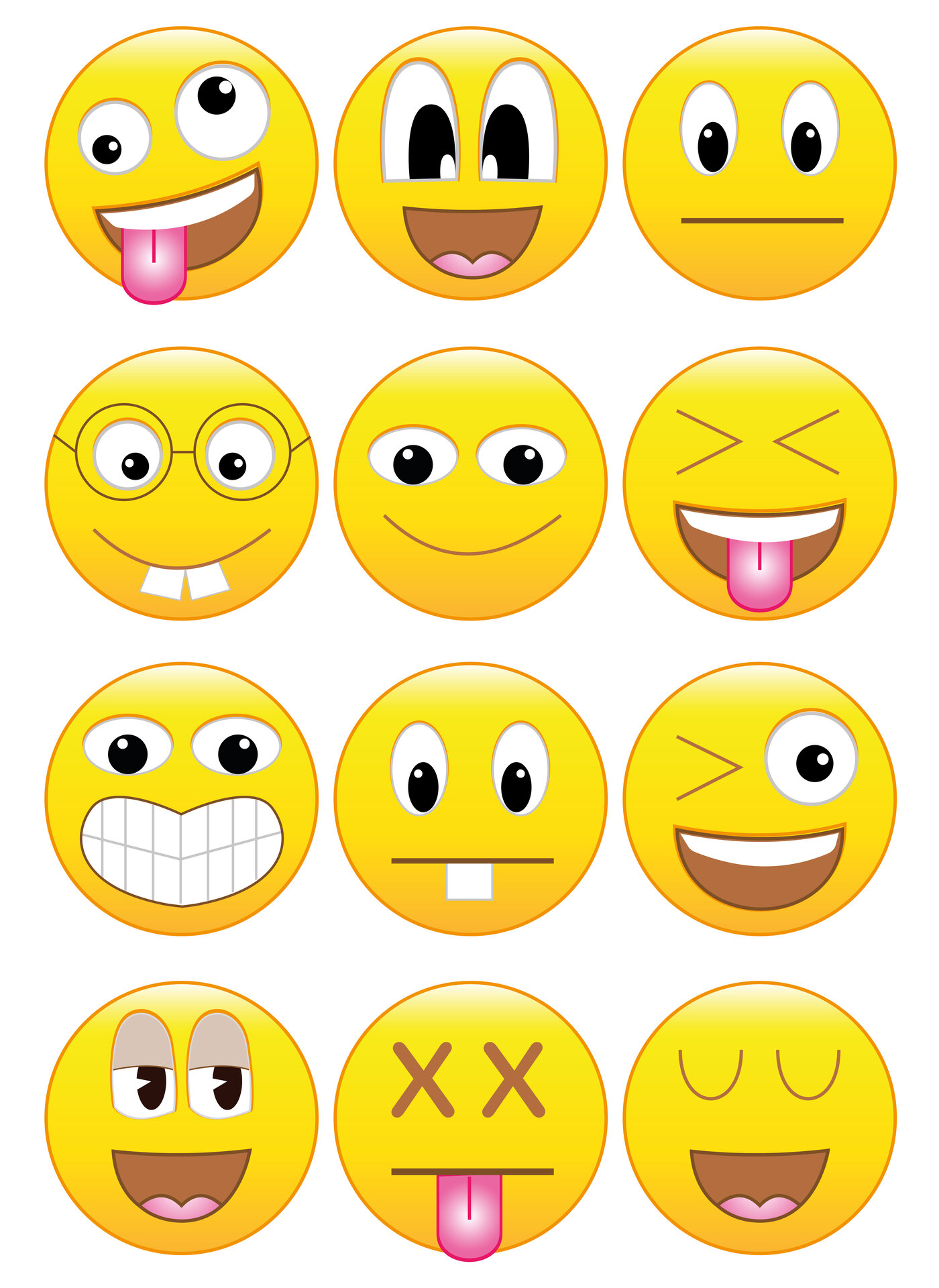 Printable Silly Expressions Face Pack