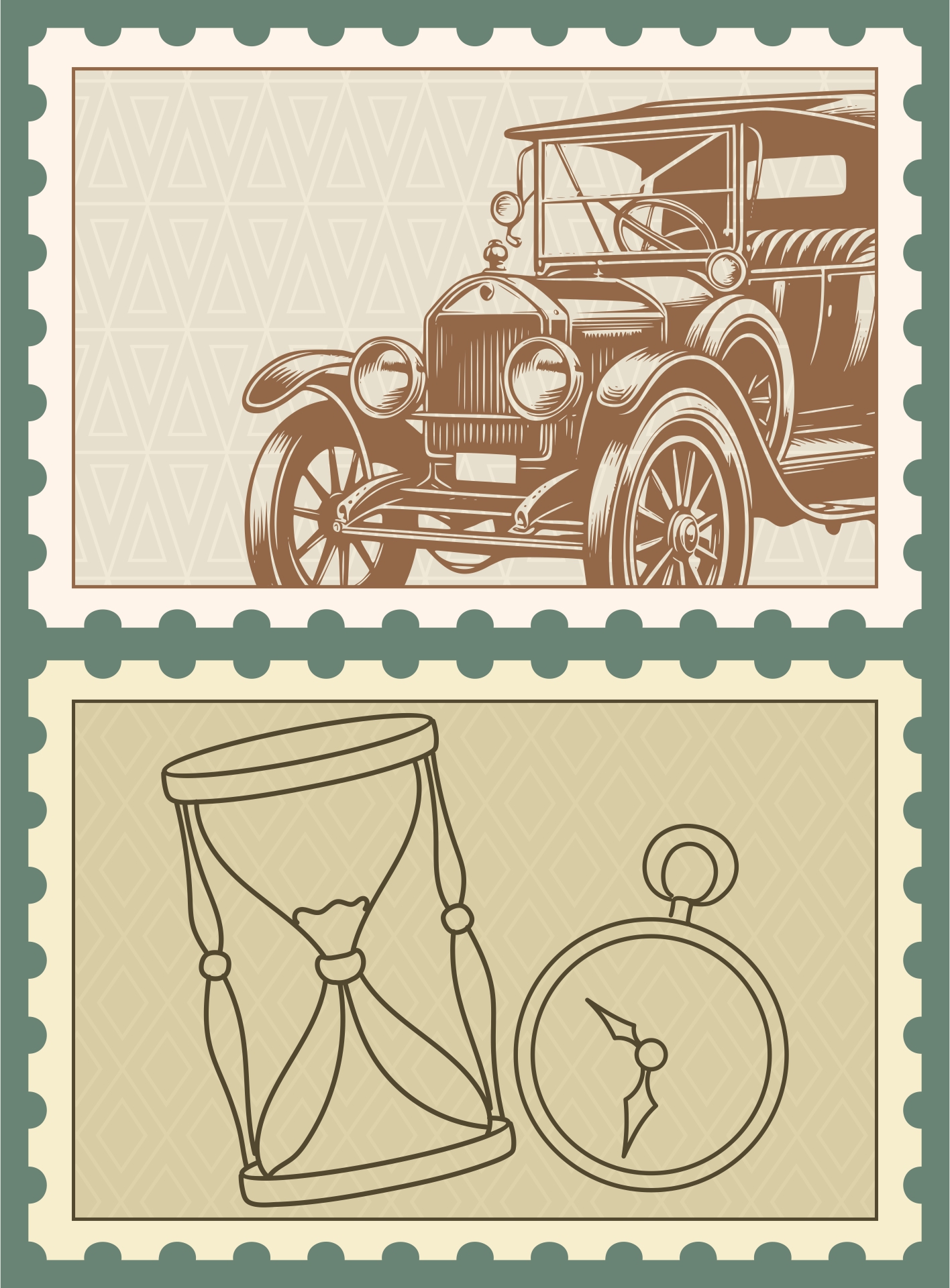 Printable Vintage Stamp Designs