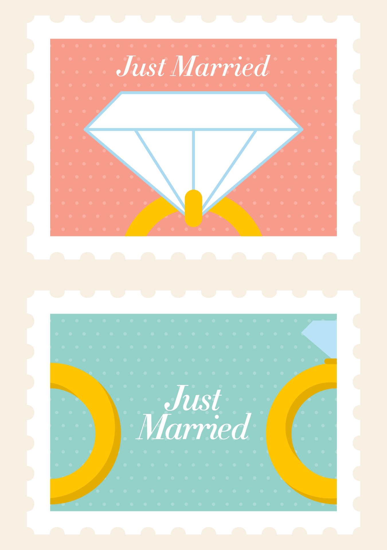 Printable Wedding Stamp Graphics