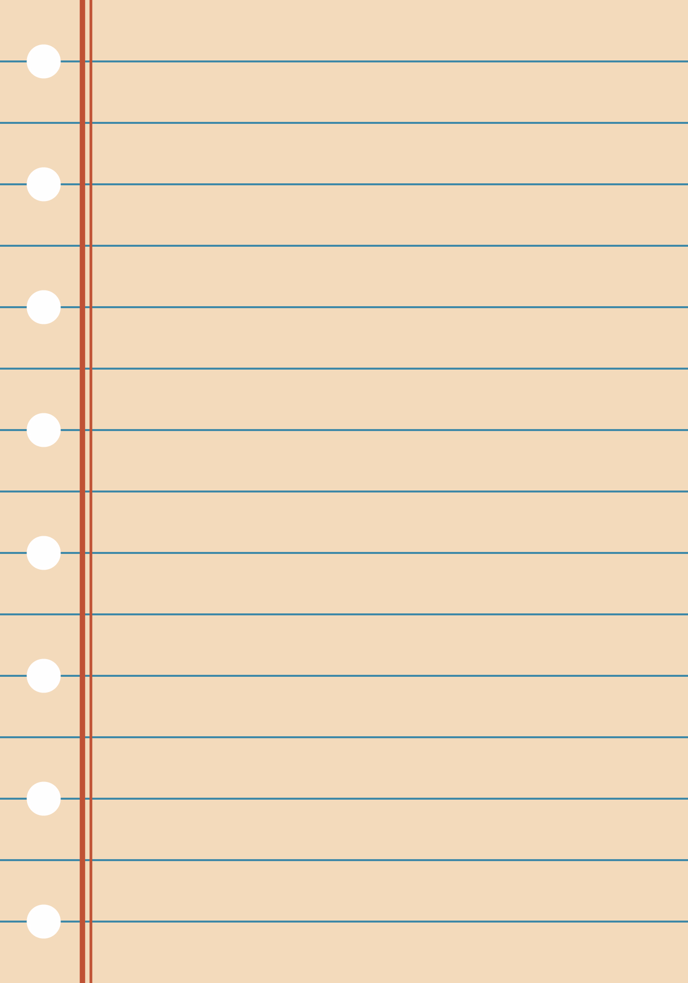 Printable Wide Ruled Notebook Paper