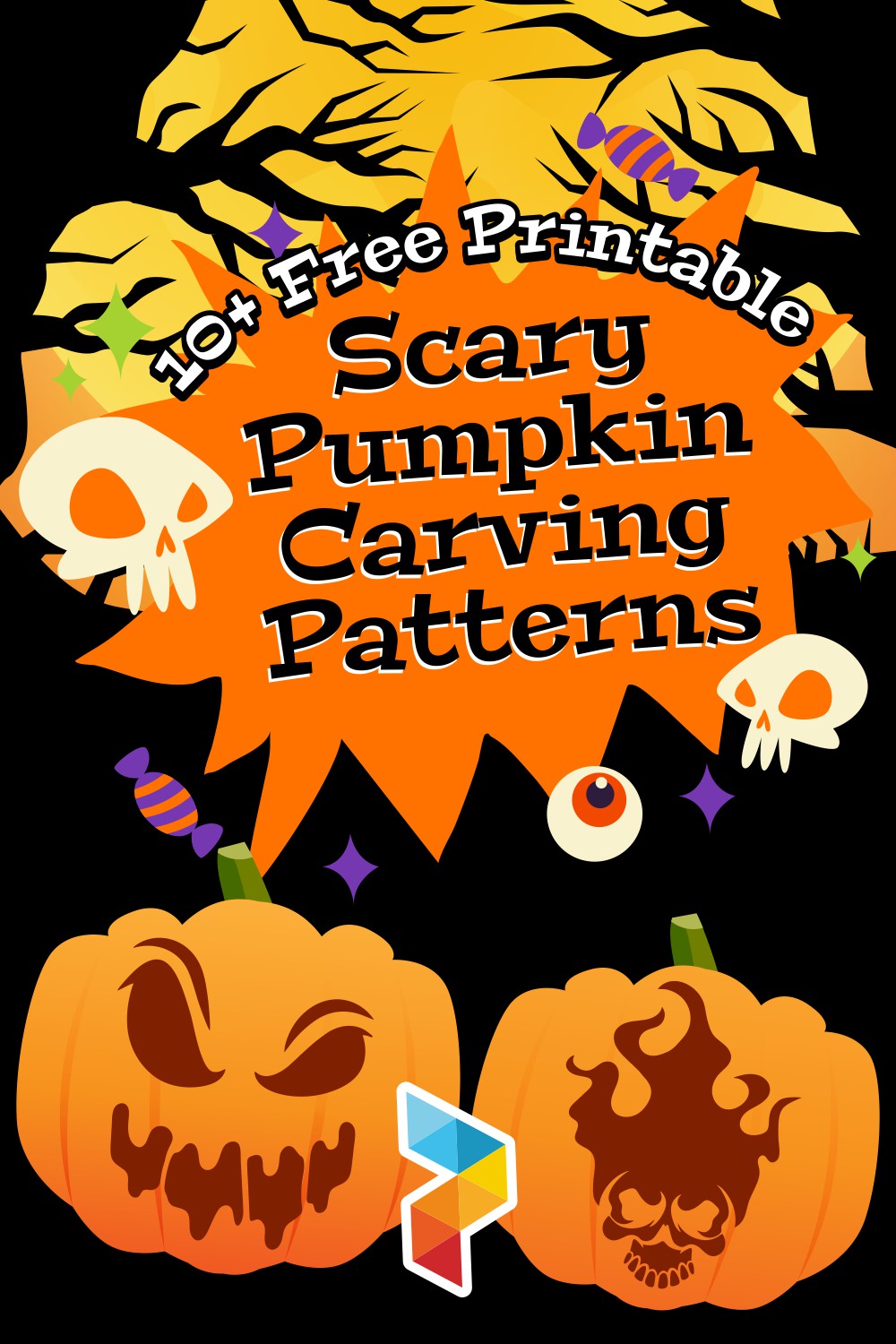 Scary Pumpkin Carving Patterns